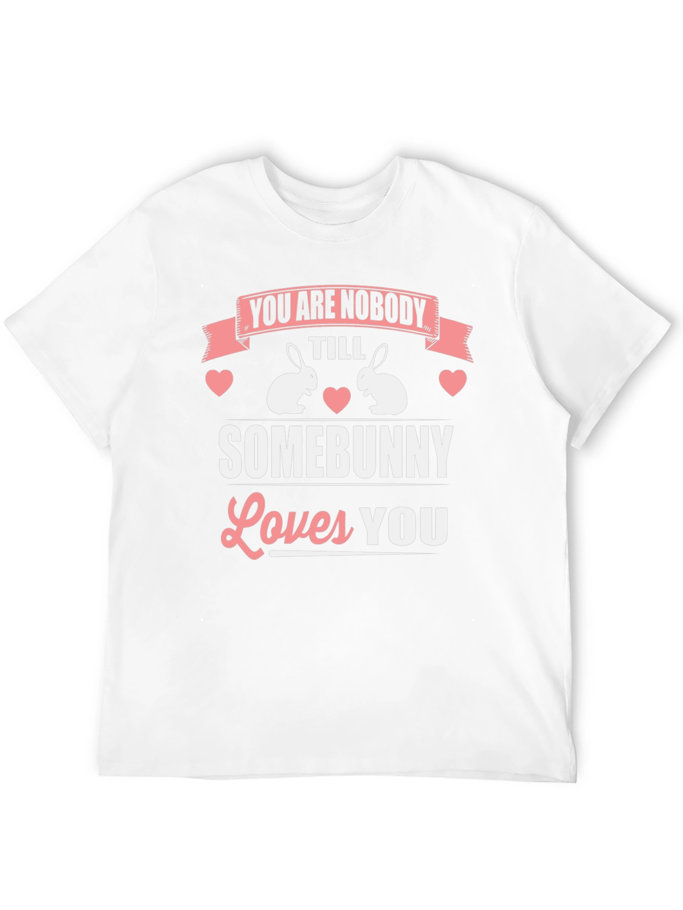 Camiseta Hombre Diseño Conejo Somebunny Loves You