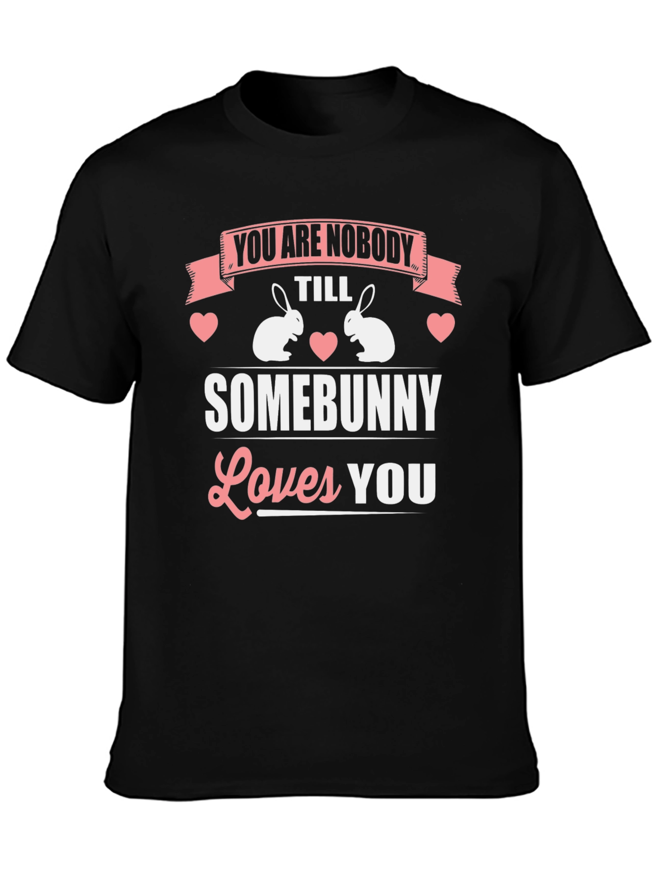 Camiseta Hombre Diseño Conejo Somebunny Loves You