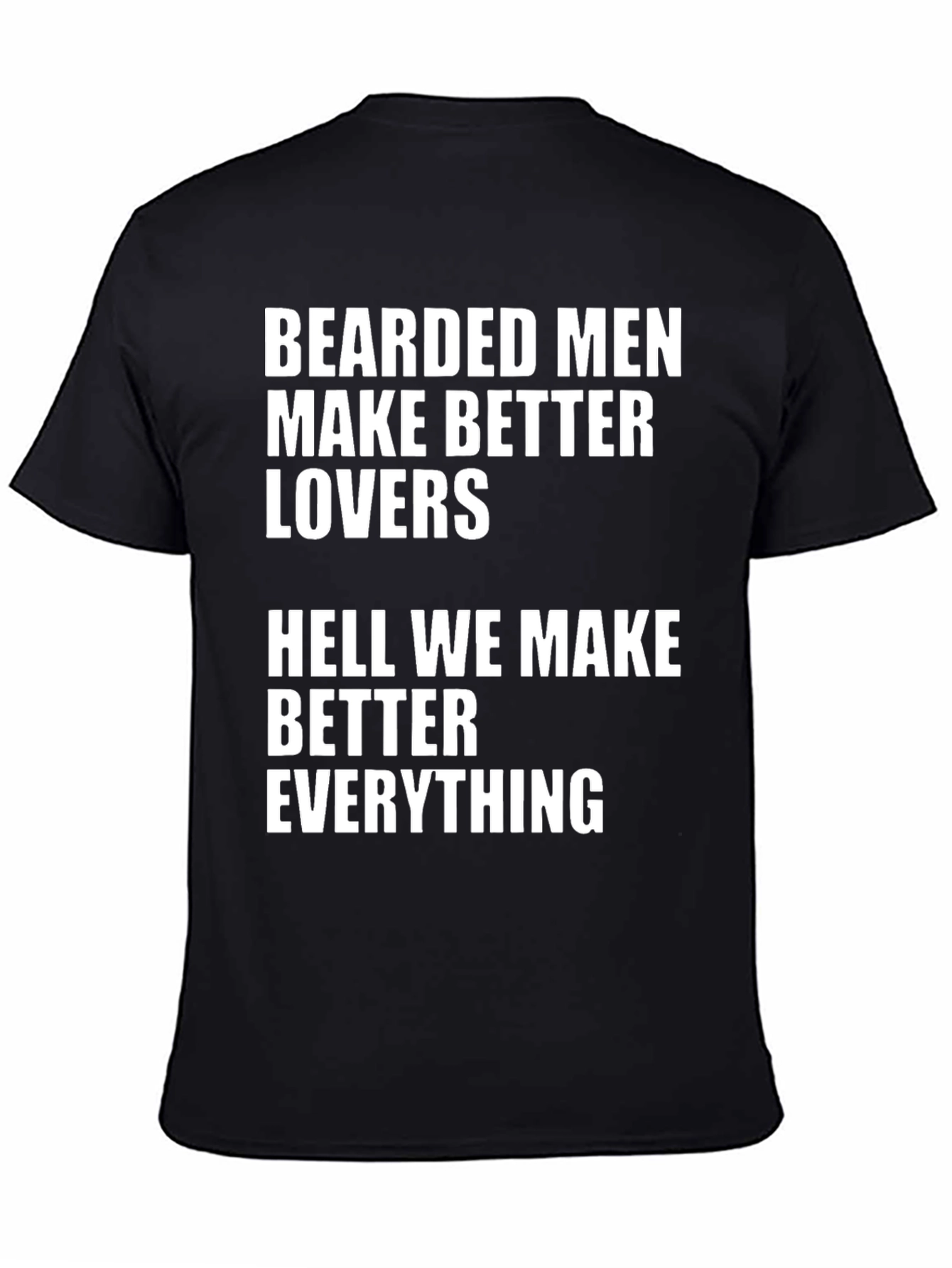 Camiseta Hombre: Bearded Men Make Better Lovers