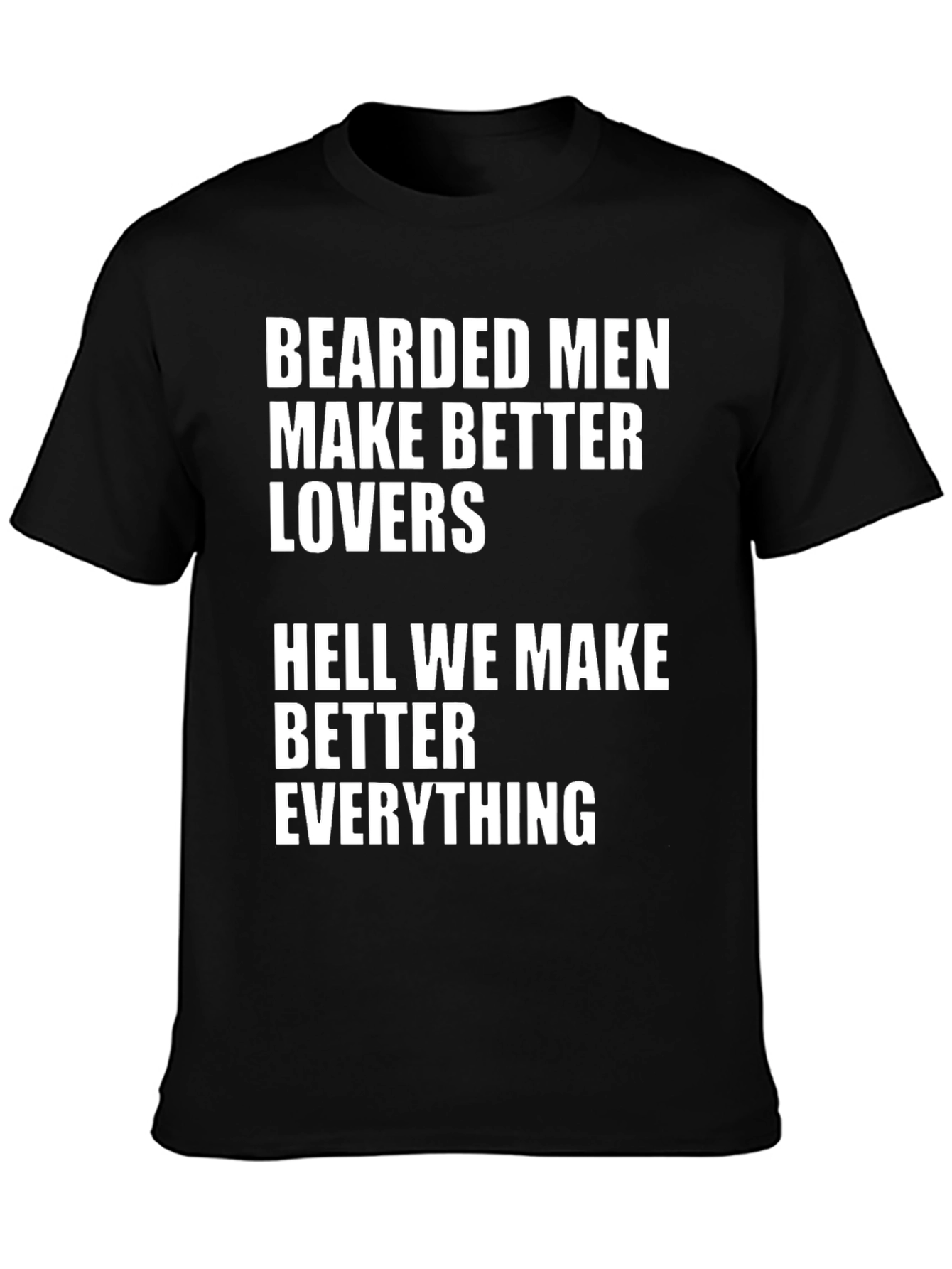 Camiseta Hombre: Bearded Men Make Better Lovers