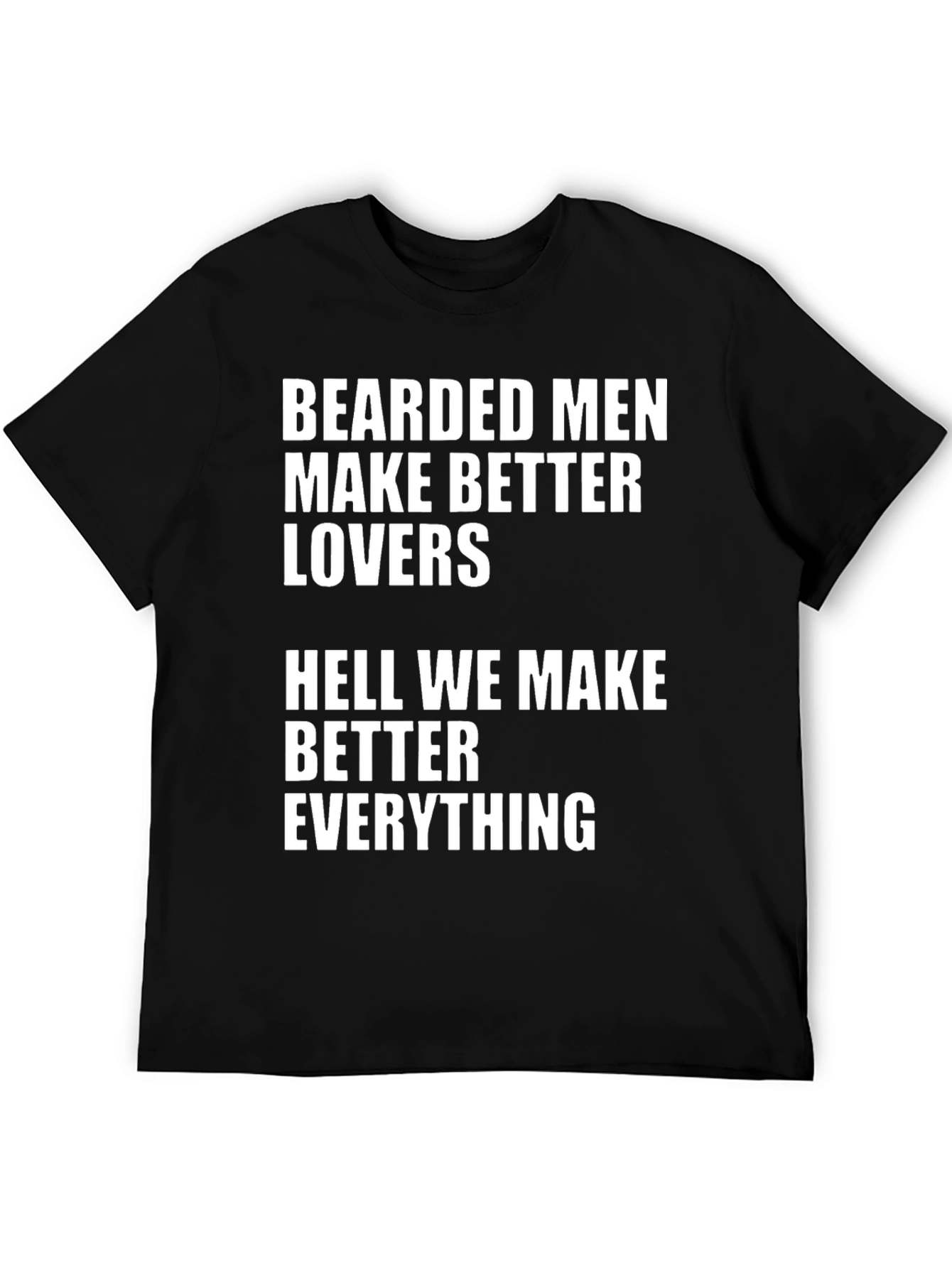 Camiseta Hombre: Bearded Men Make Better Lovers