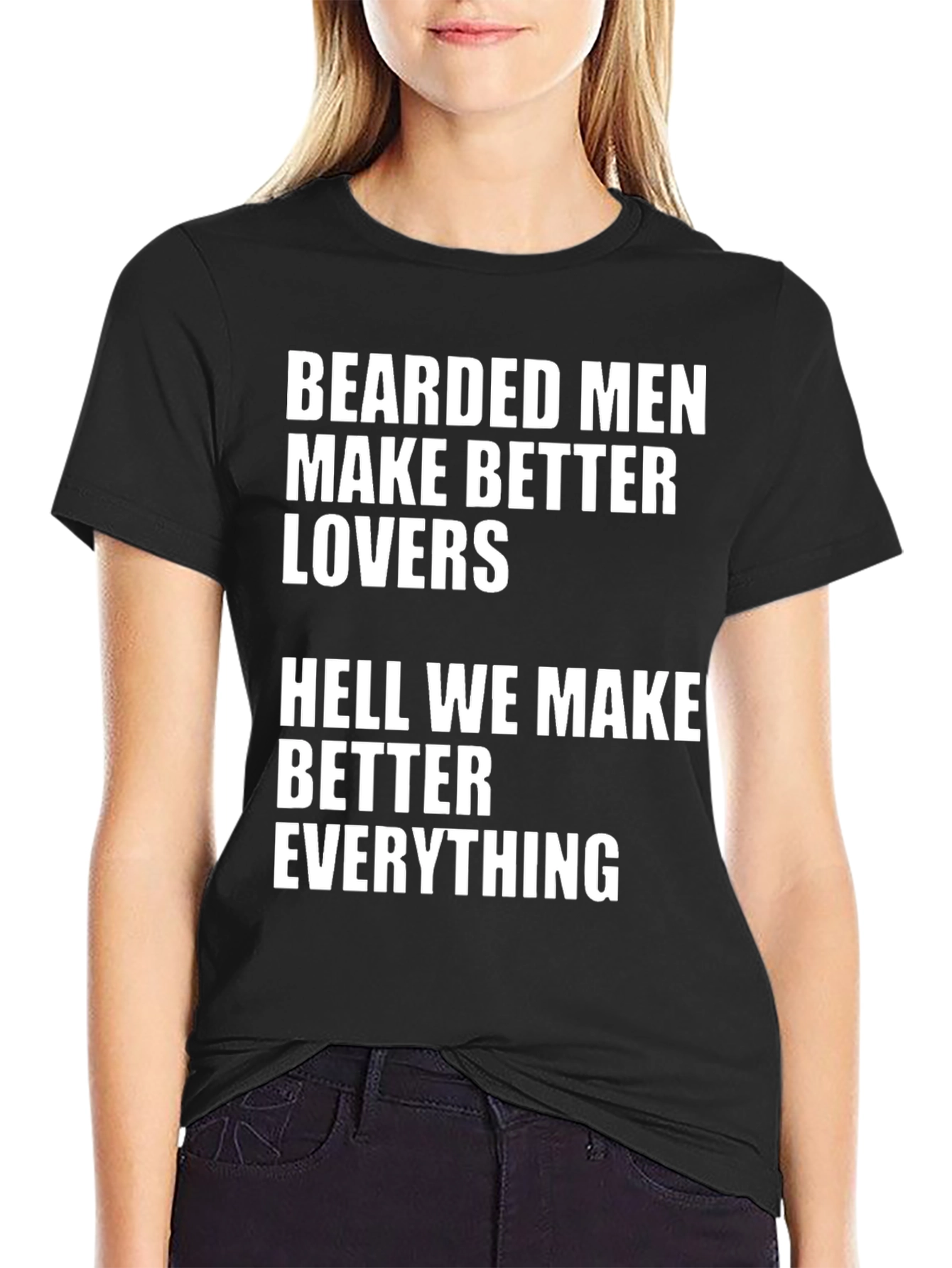 Camiseta Hombre: Bearded Men Make Better Lovers