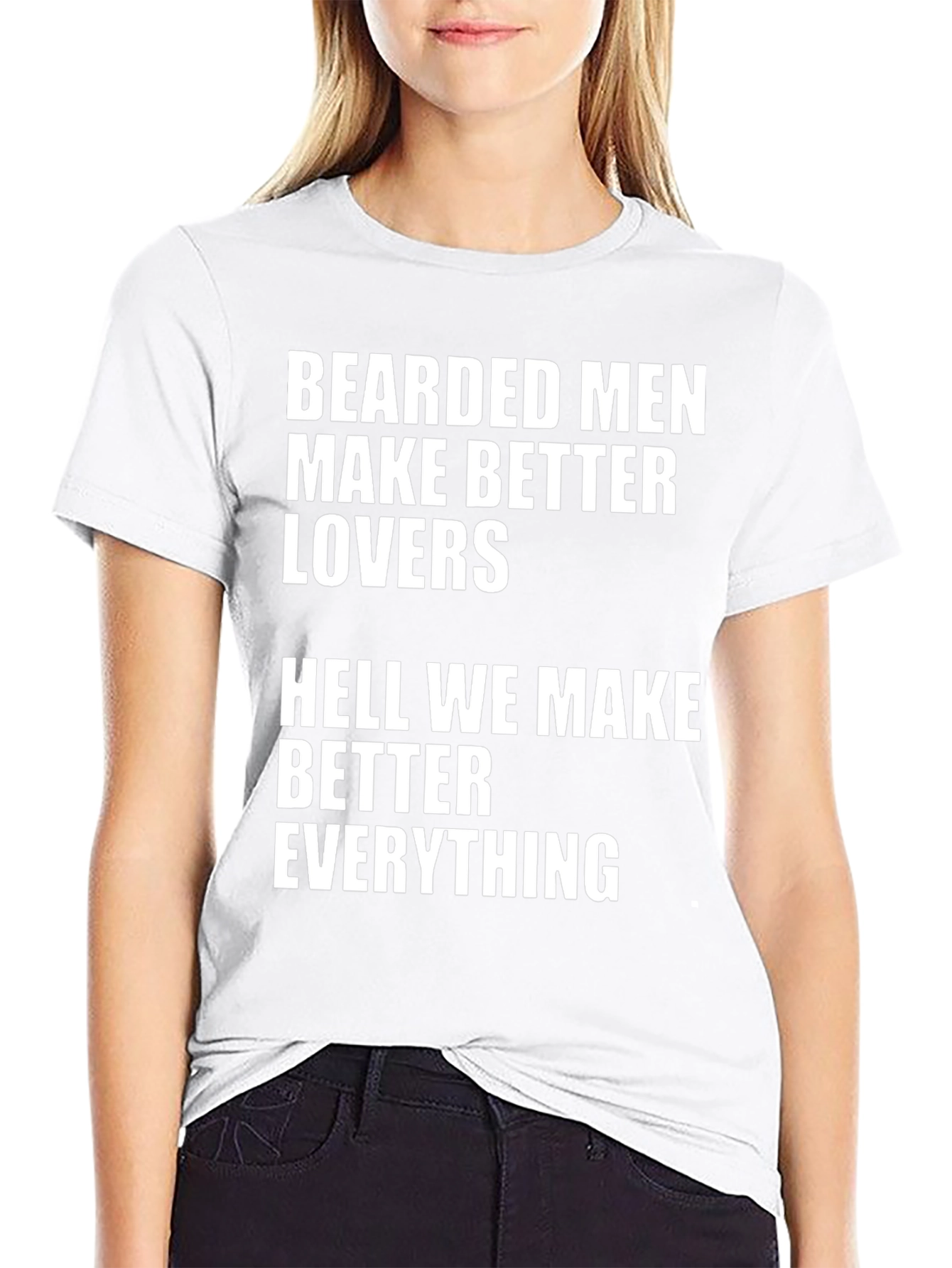 Camiseta Hombre: Bearded Men Make Better Lovers