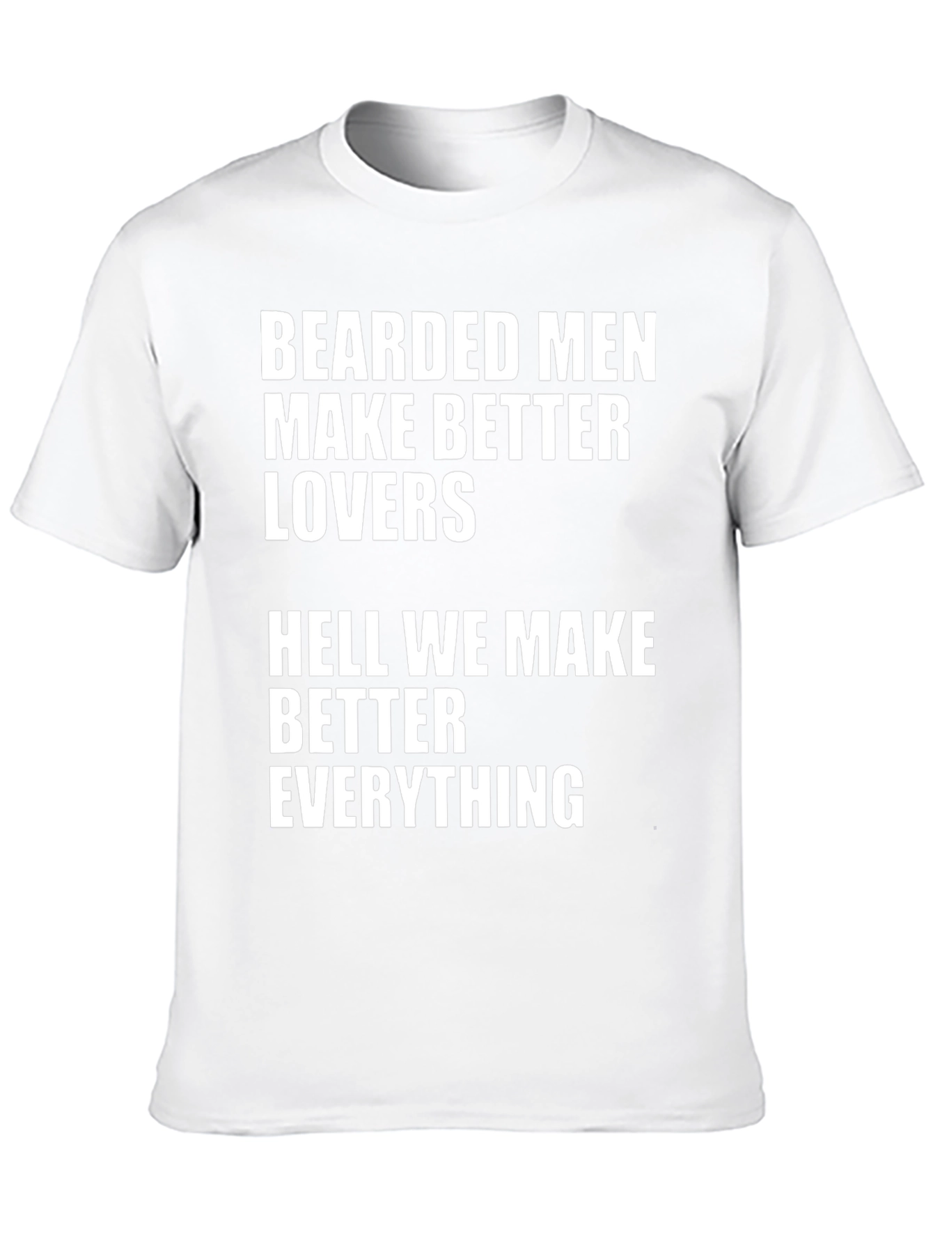 Camiseta Hombre: Bearded Men Make Better Lovers