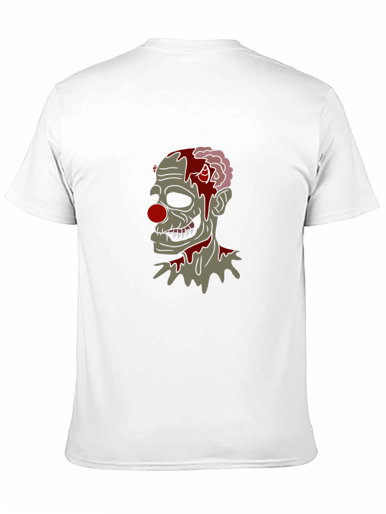 Camiseta Negra con Diseño de Payaso Zombie