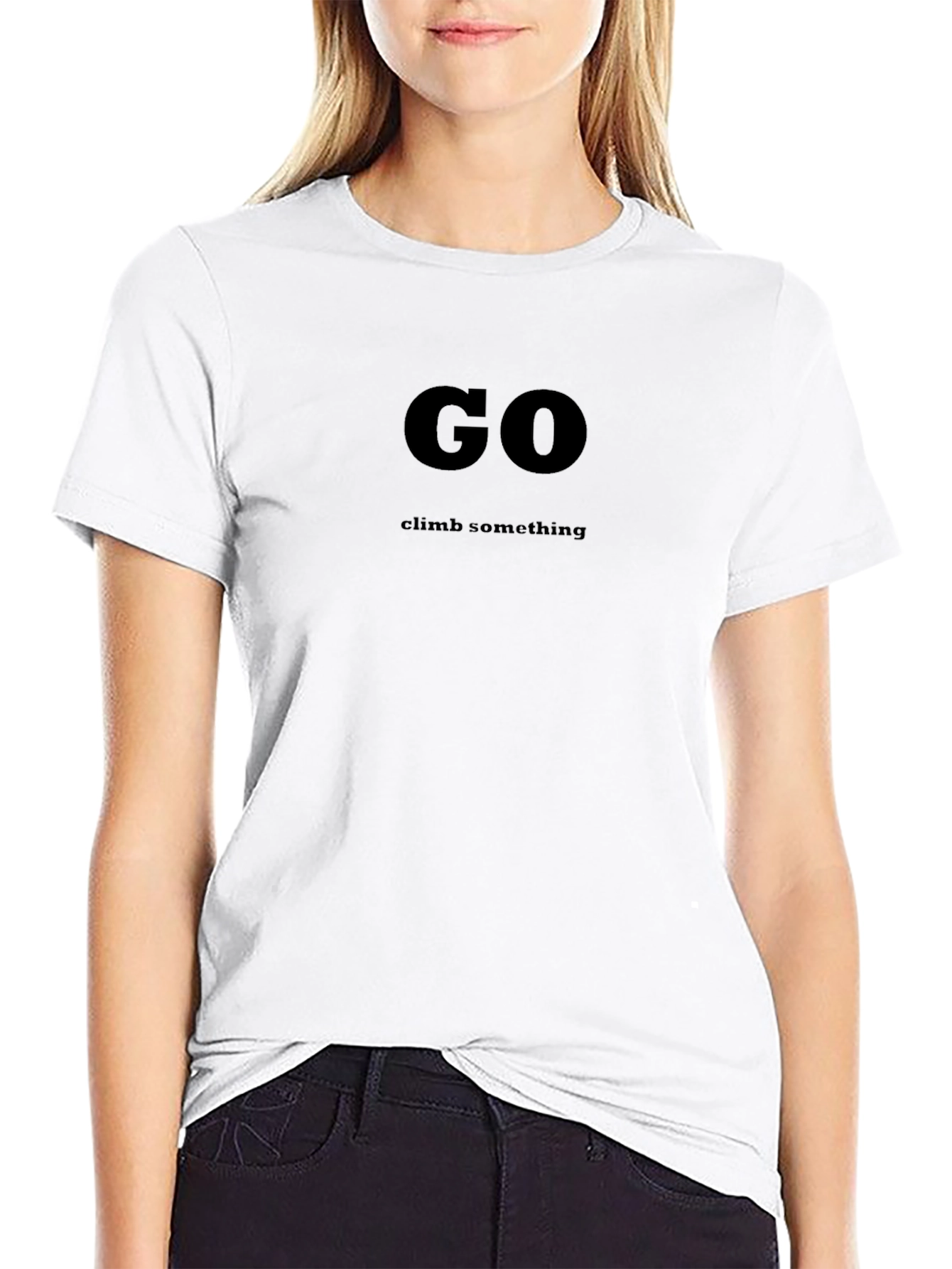 Camiseta Negra: ¡Ve a Escalar!