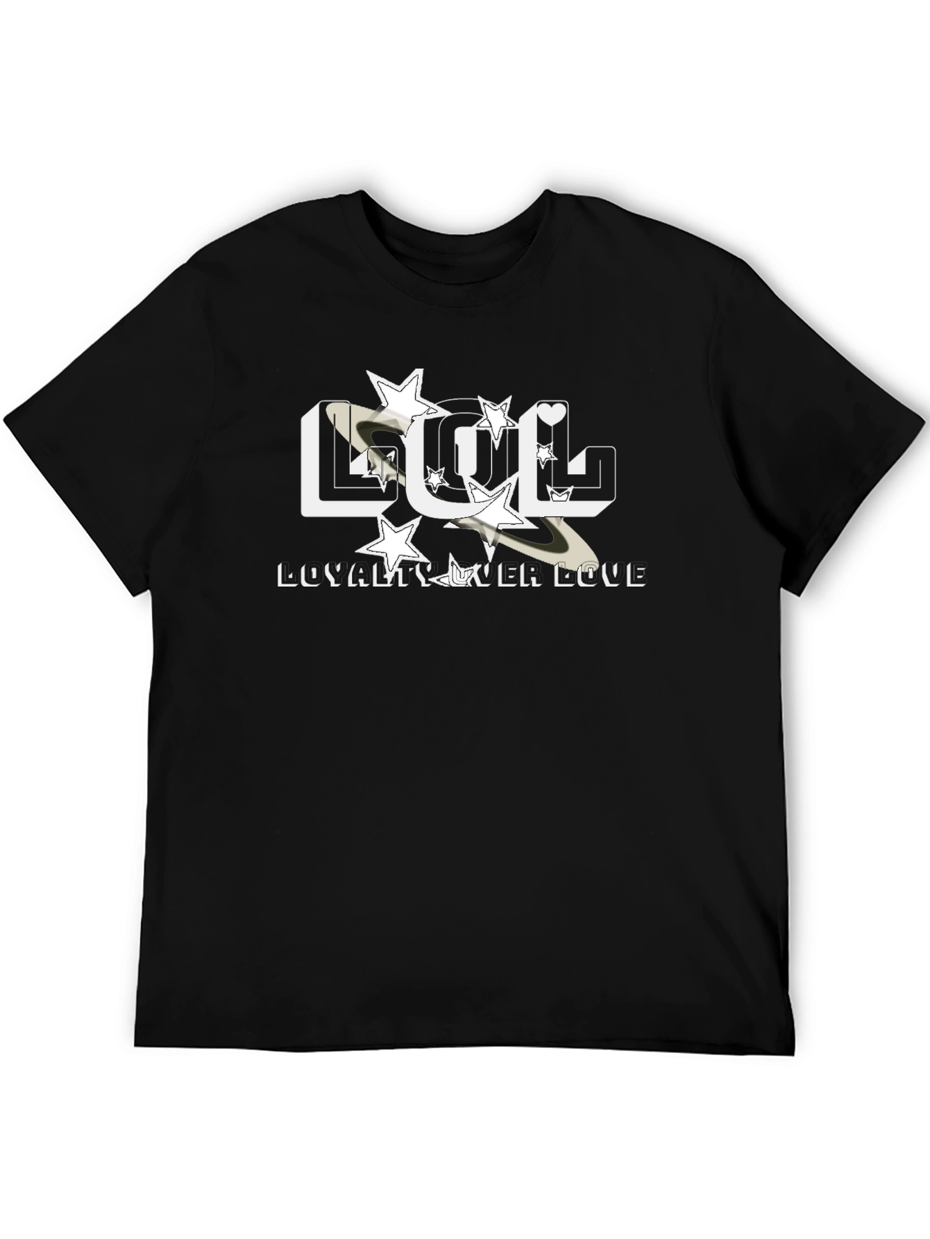 Camiseta Negra LOL - Lealtad Sobre Amor