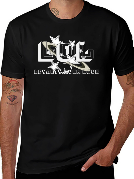 Camiseta Negra LOL - Lealtad Sobre Amor