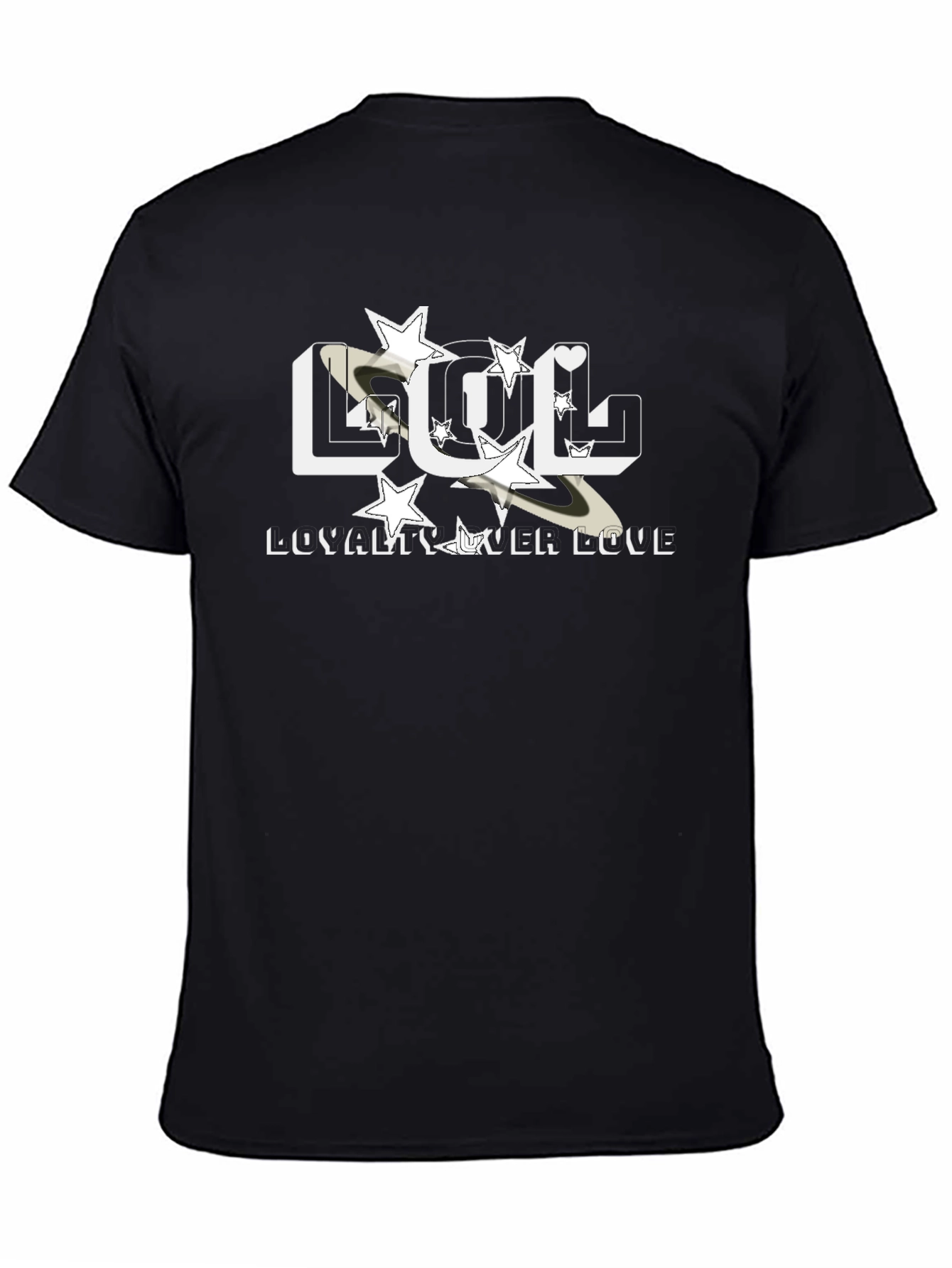 Camiseta Negra LOL - Lealtad Sobre Amor