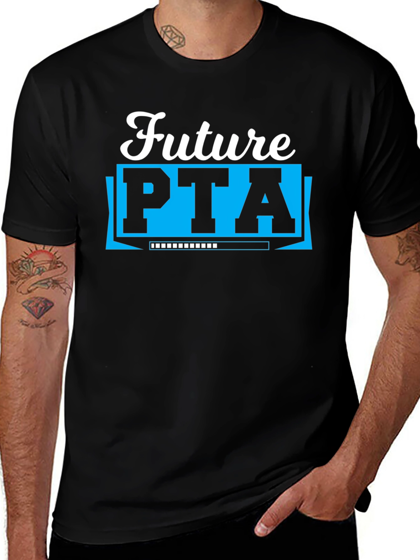 Camiseta Negra Futuro PTA - Diseño Único