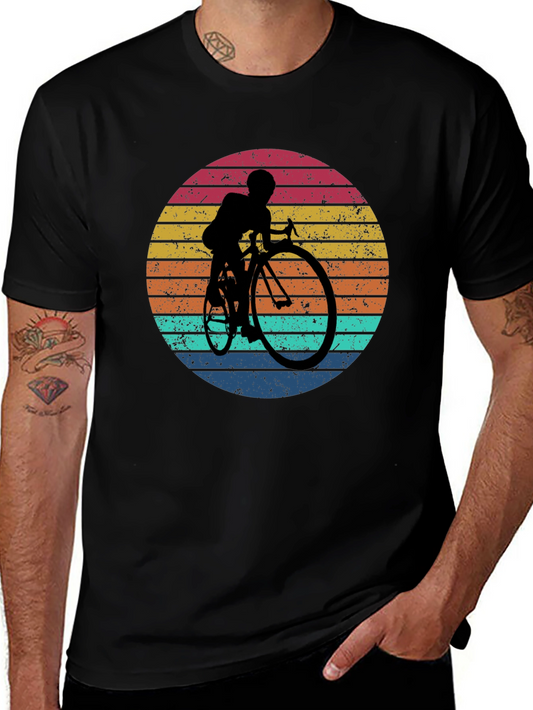 Camiseta Ciclismo Retro Vintage Atardecer