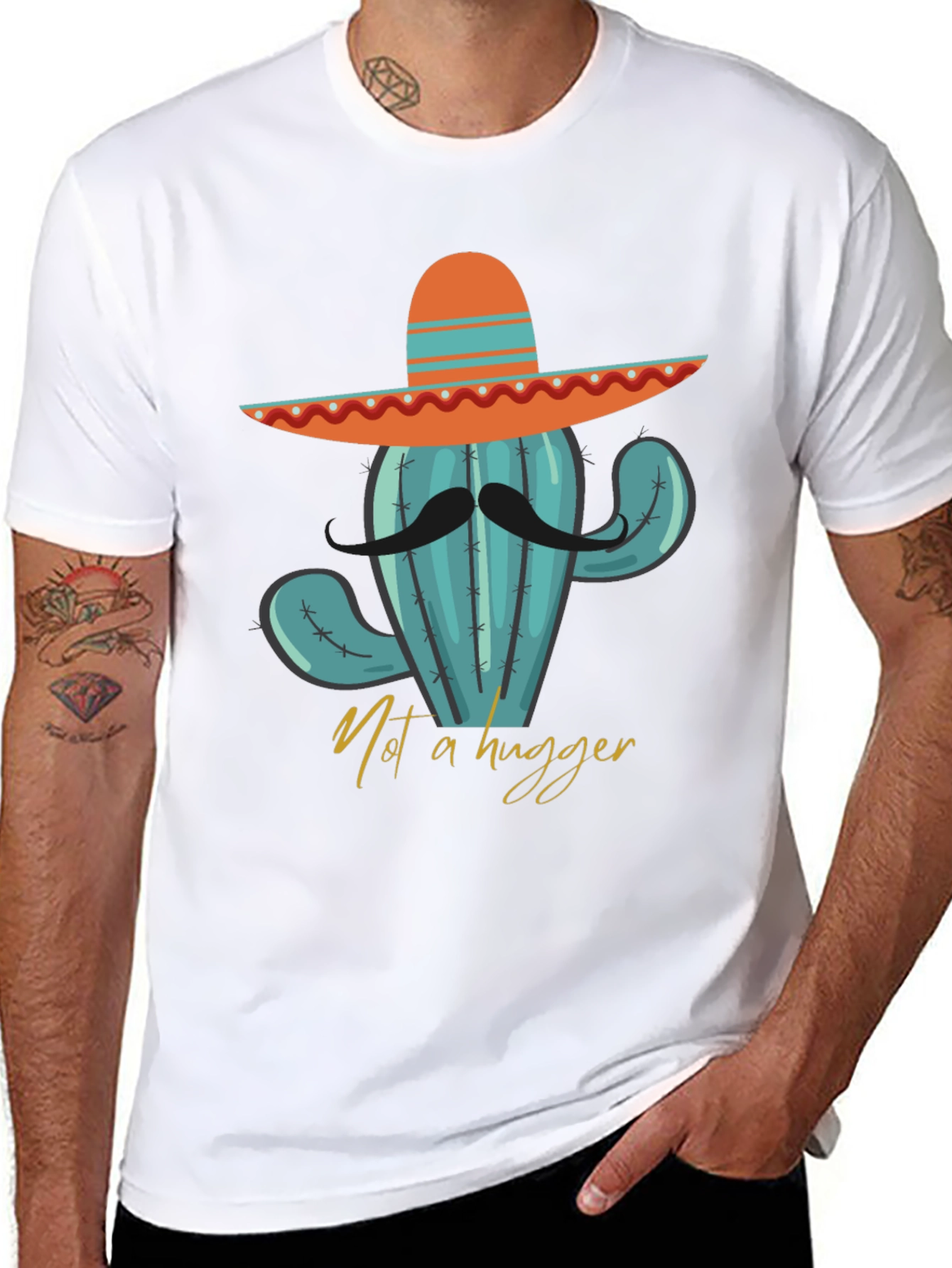 Camiseta Cactus con Sombrero - ¡No soy abrazador!
