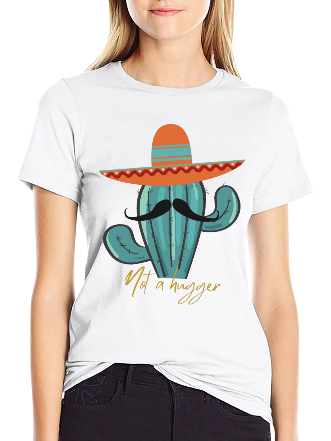 Camiseta Cactus con Sombrero - ¡No soy abrazador!