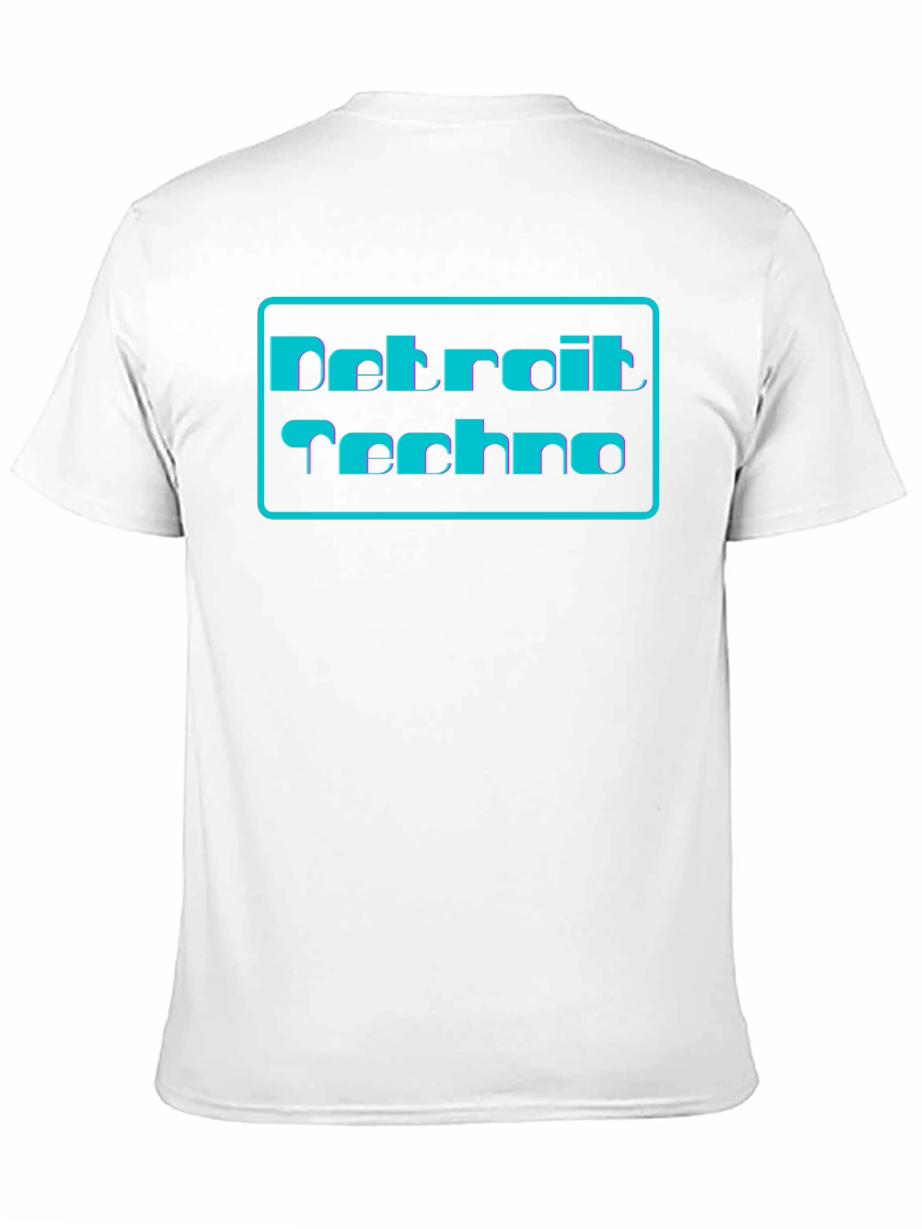 Camiseta Negra Detroit Techno Estilo Retro