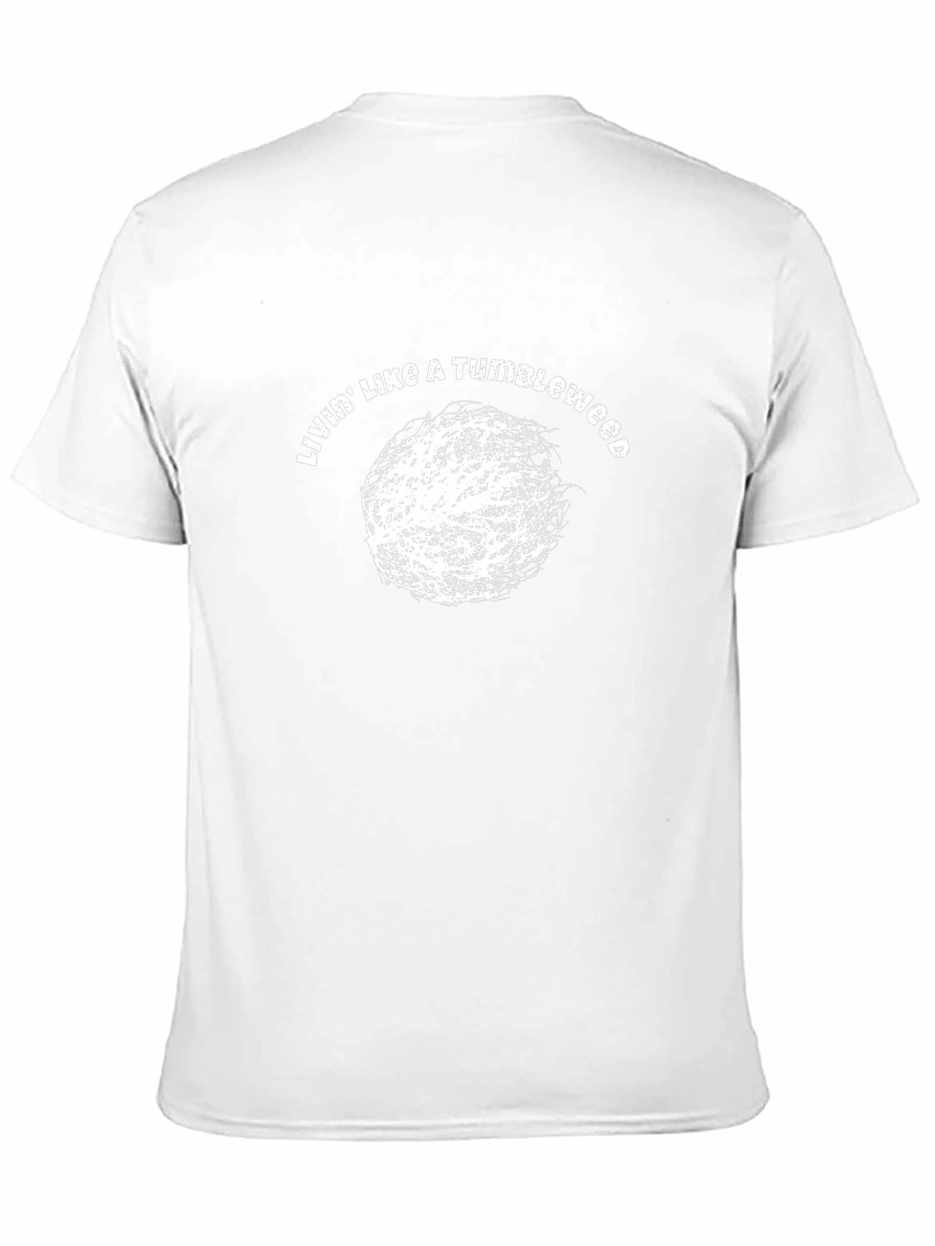 Camiseta Negra Viviendo Como Un Cardo Ruso