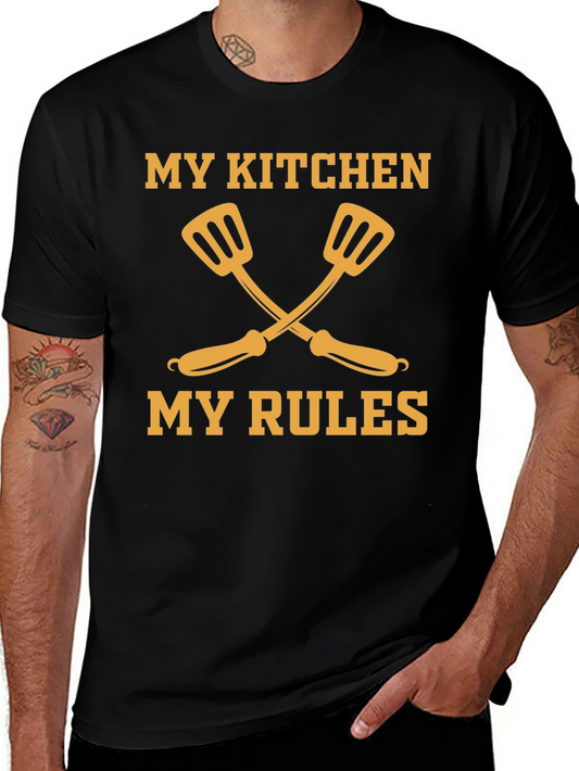 Camiseta Negra Mi Cocina Mis Reglas