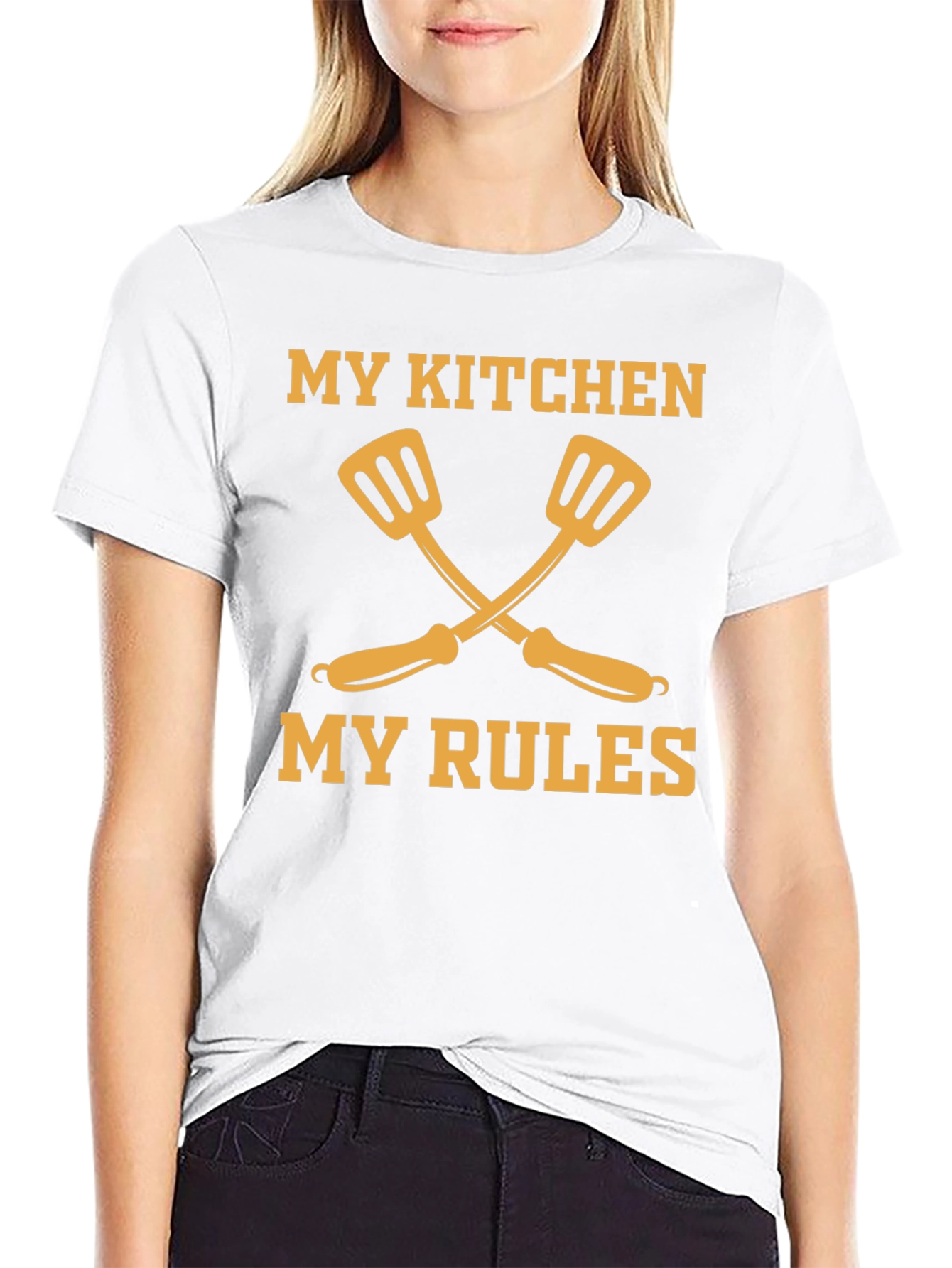 Camiseta Negra Mi Cocina Mis Reglas