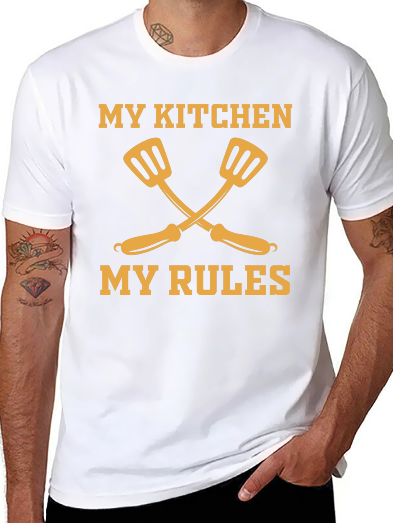 Camiseta Negra Mi Cocina Mis Reglas