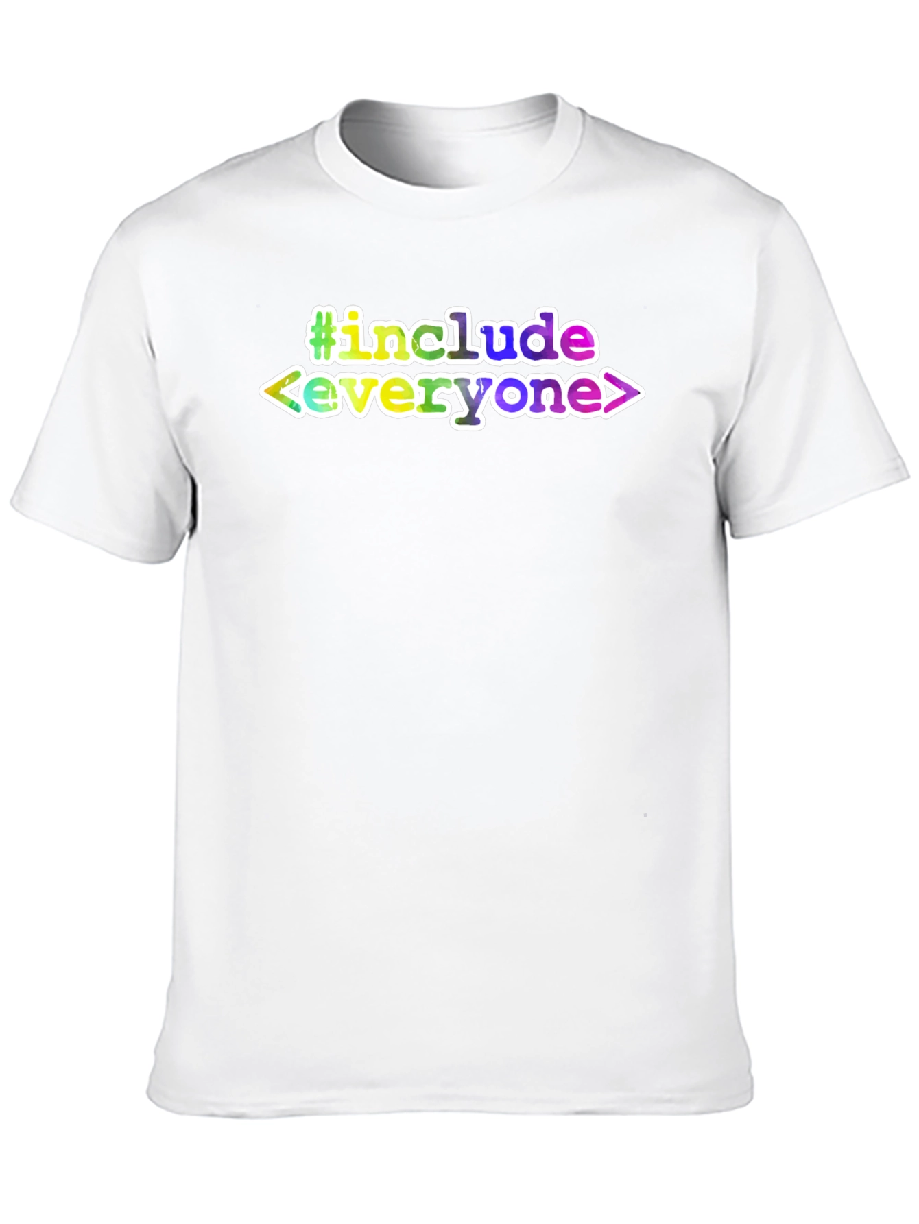 Camiseta Negra #include everyone Diseño Programador