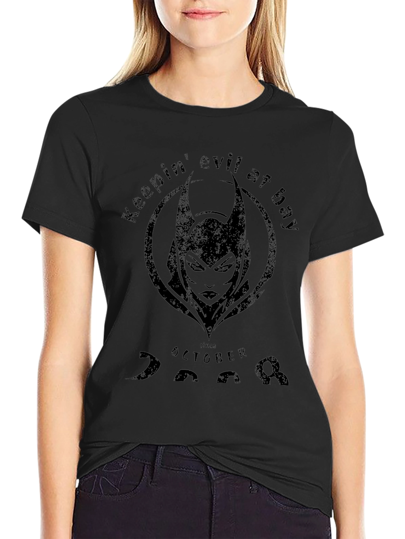 Camiseta Negra: Guardián del Mal Desde Octubre 2008