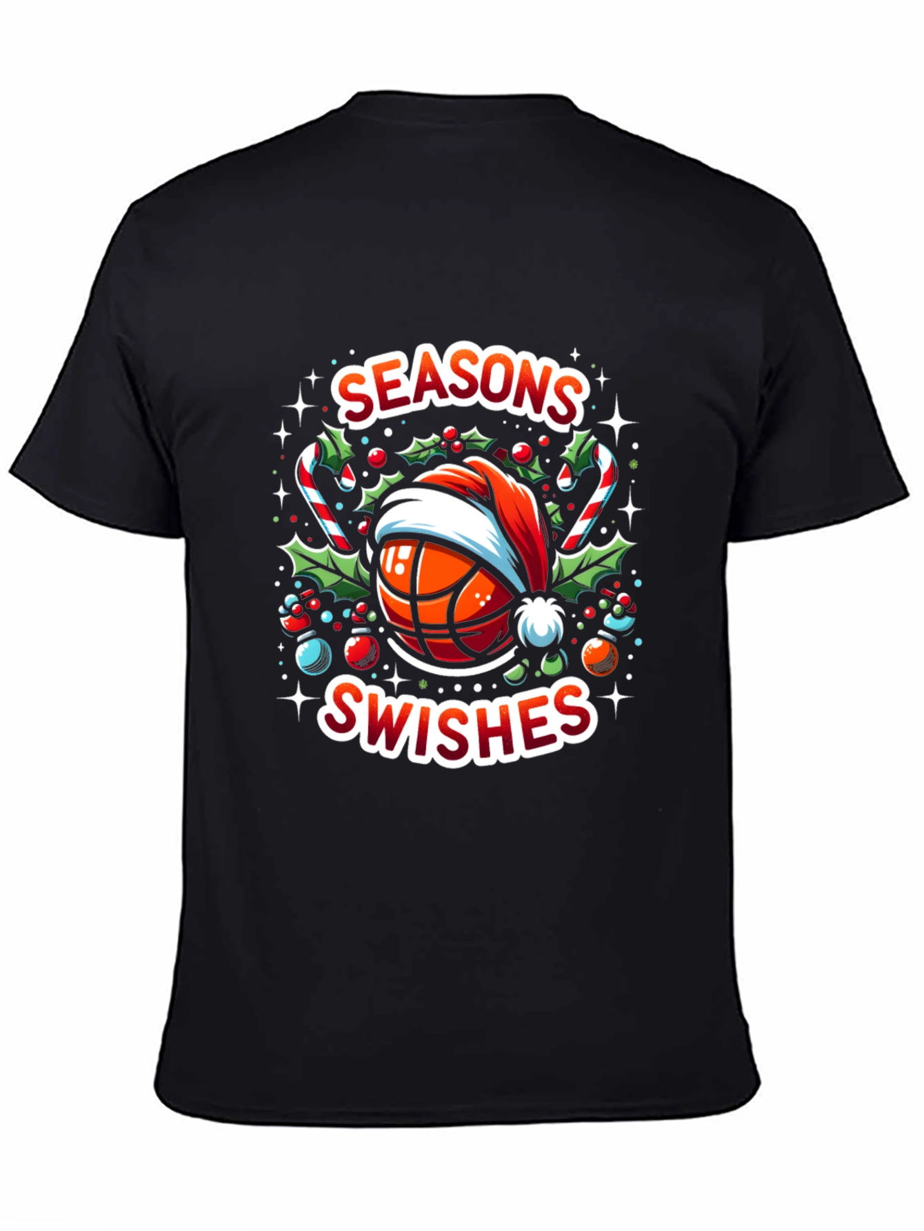 Camiseta Navideña Baloncesto Seasons Swishes