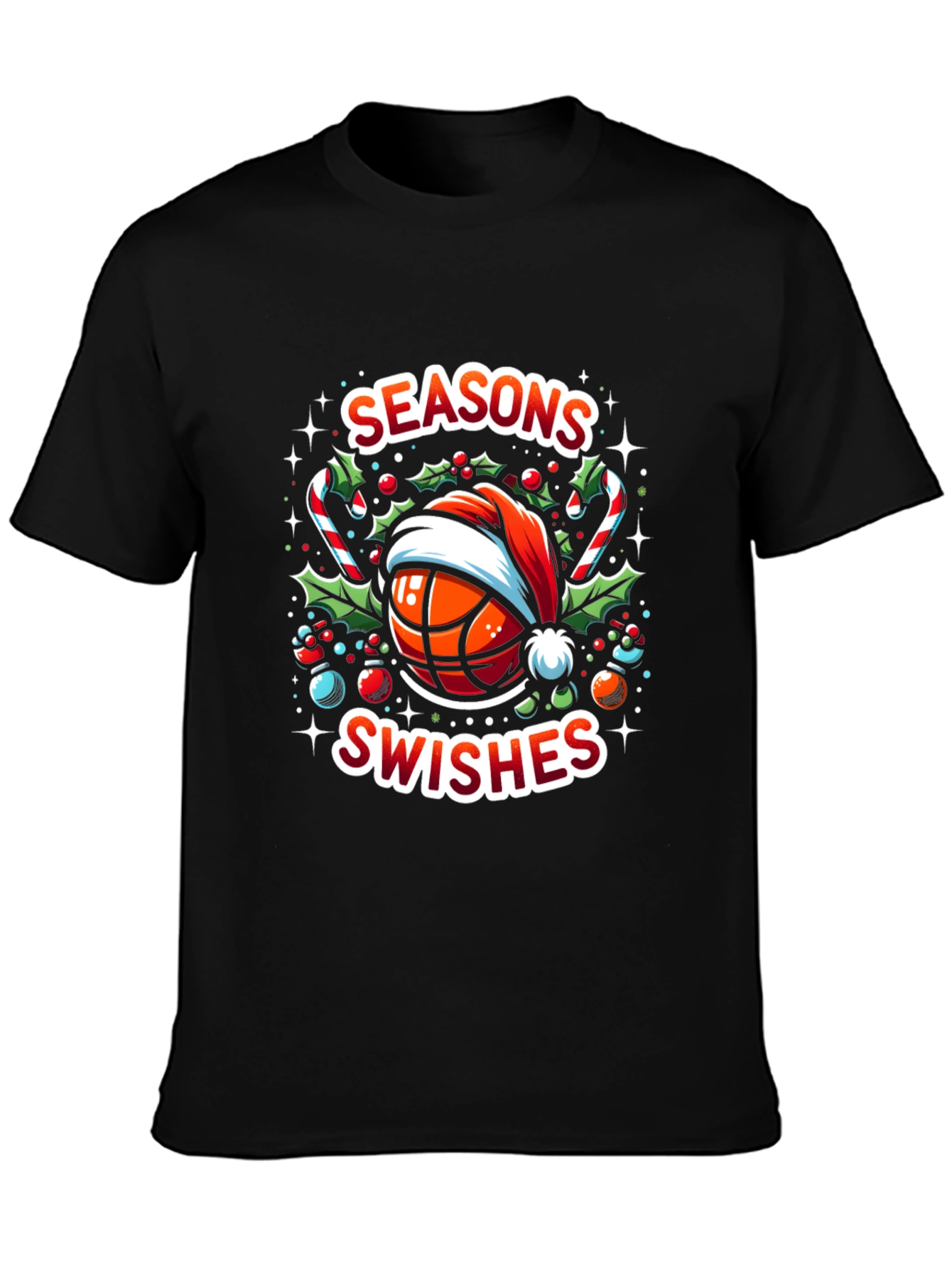 Camiseta Navideña Baloncesto Seasons Swishes