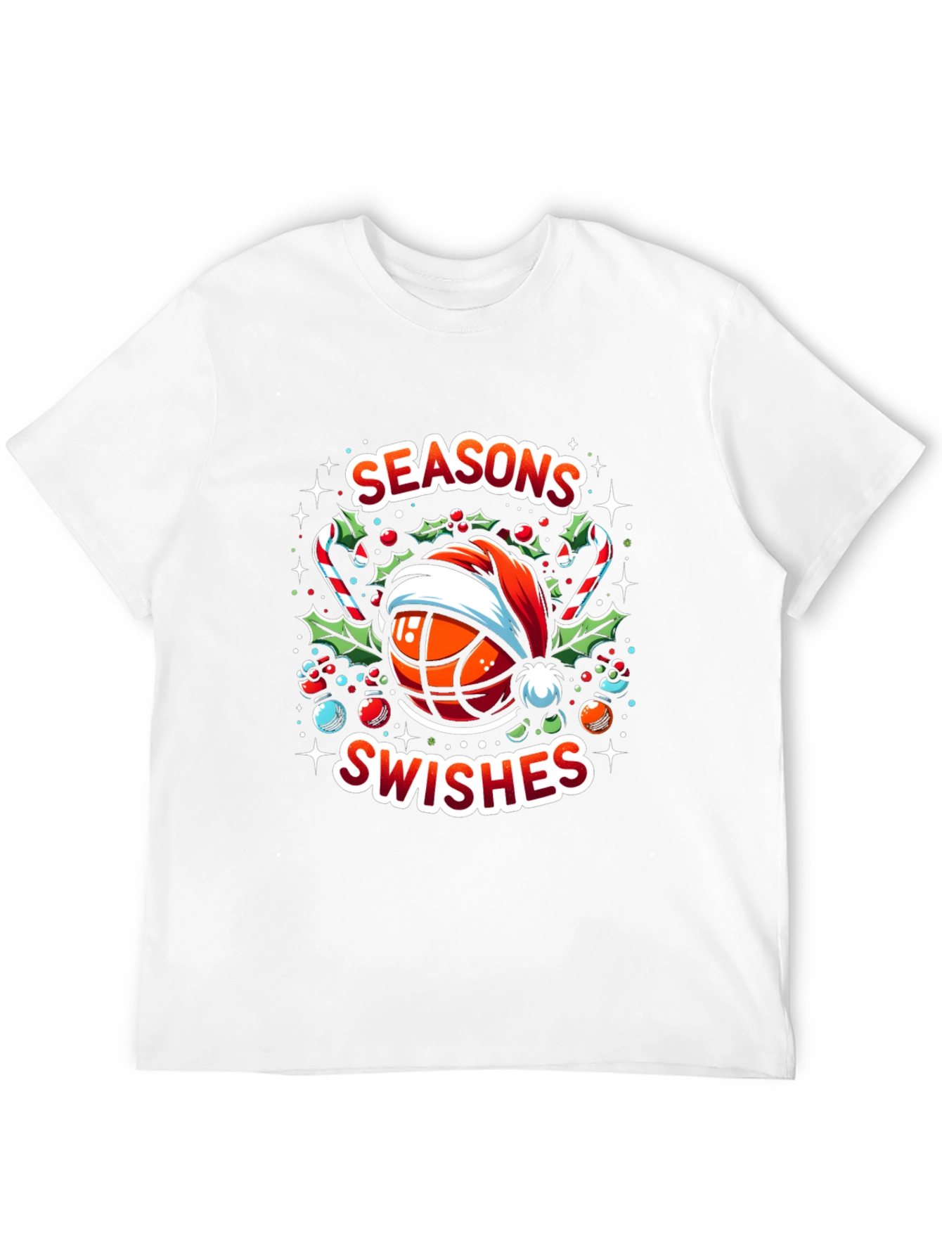 Camiseta Navideña Baloncesto Seasons Swishes