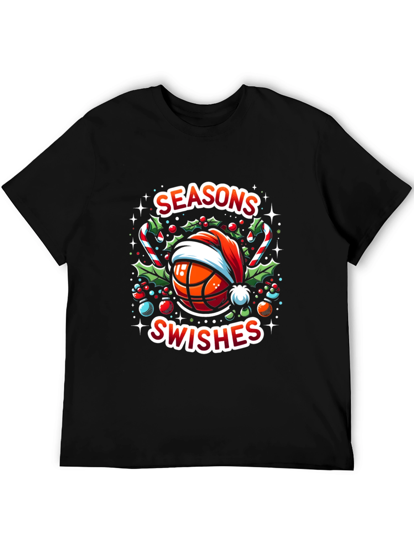 Camiseta Navideña Baloncesto Seasons Swishes