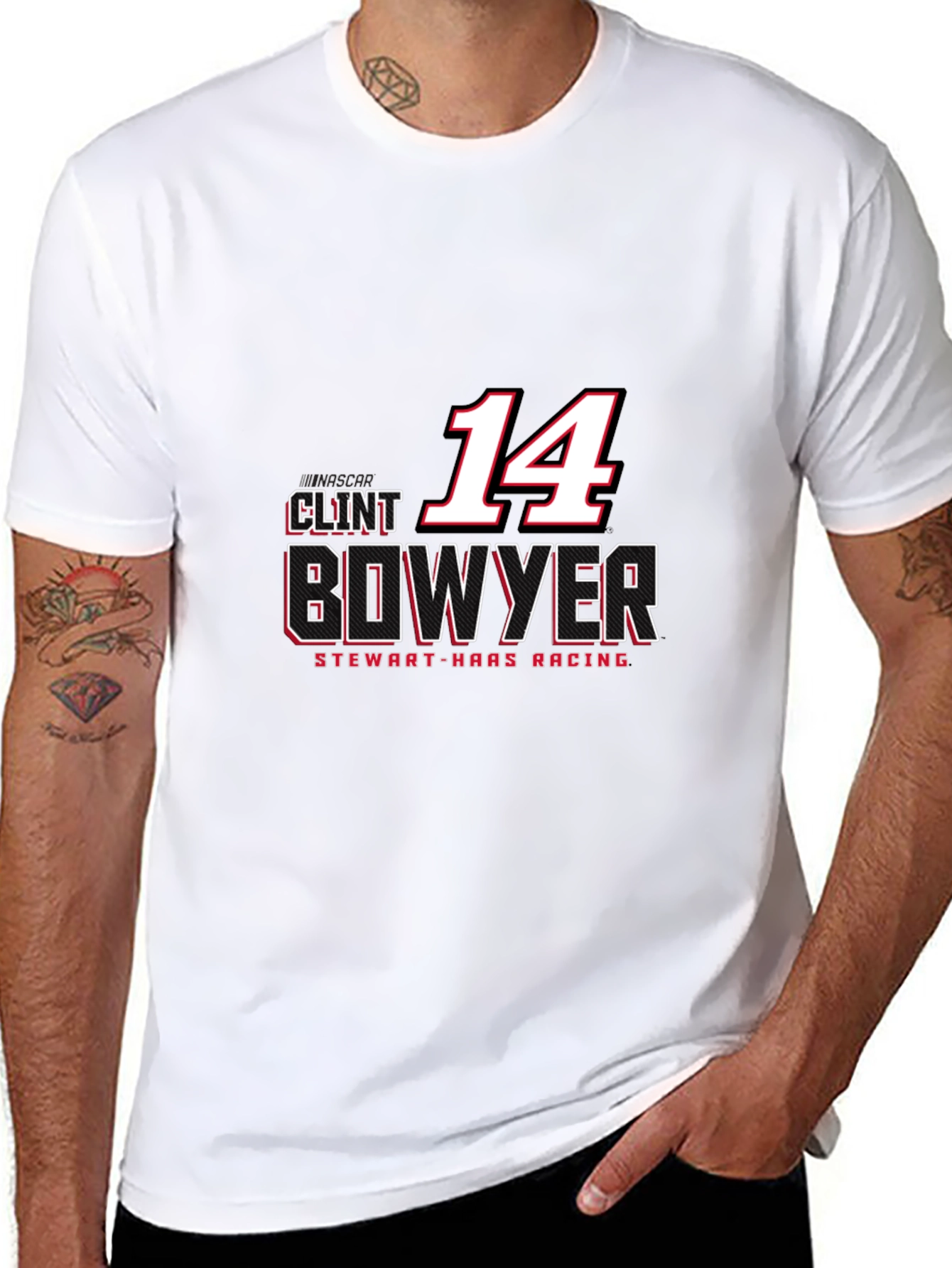 Camiseta Negra Clint Bowyer #14 - NASCAR