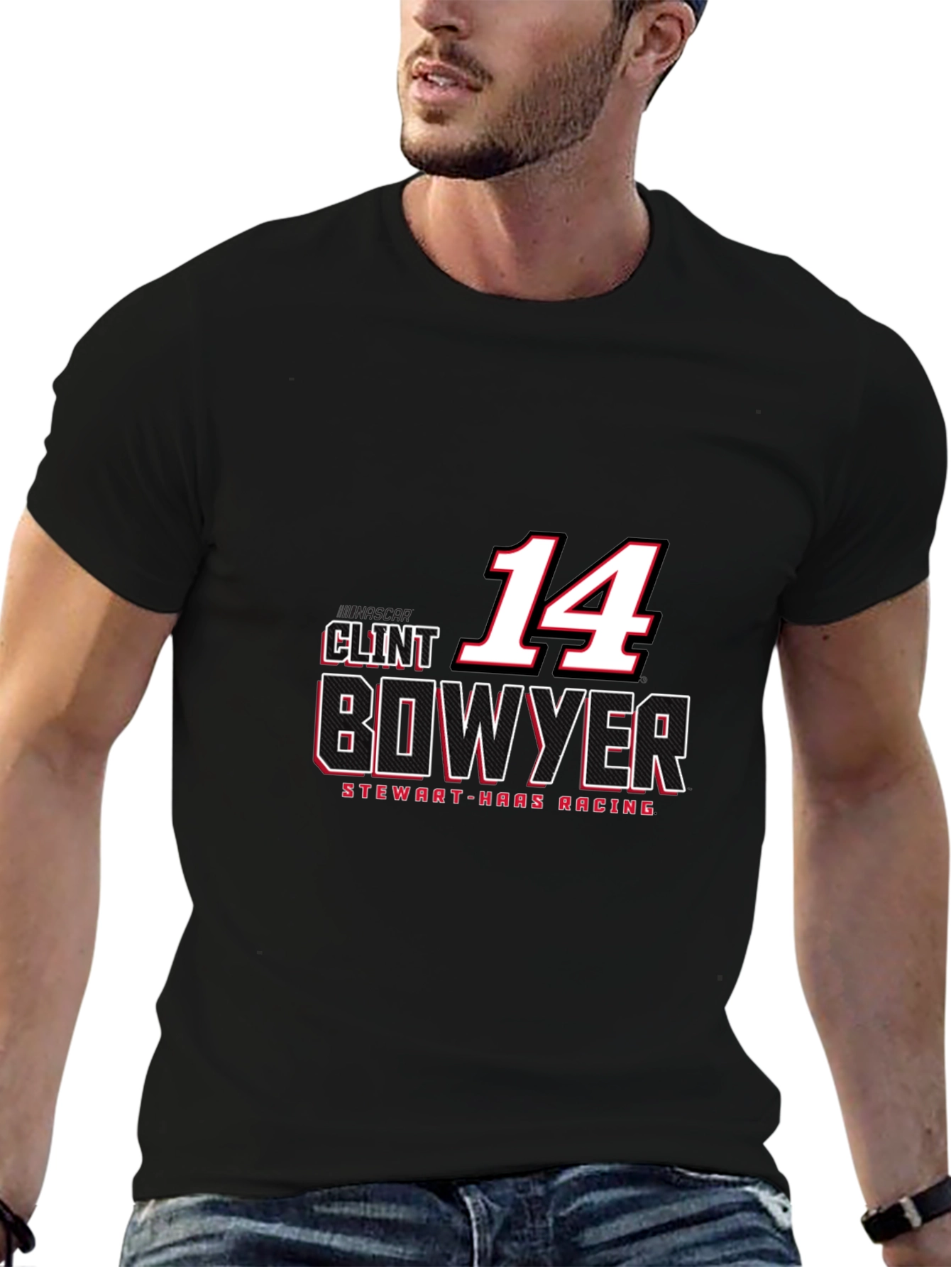 Camiseta Negra Clint Bowyer #14 - NASCAR