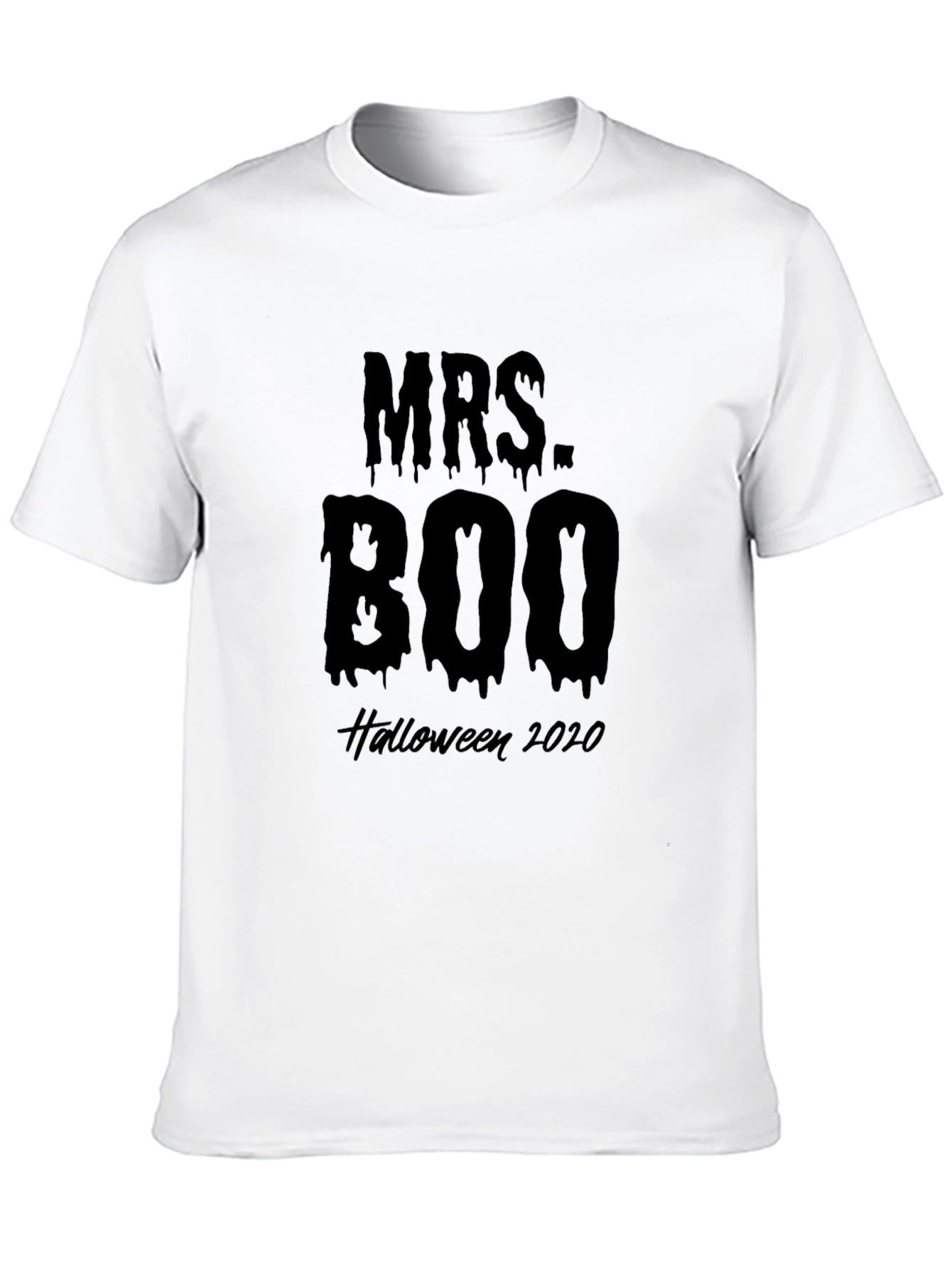 Camiseta Halloween Señora Boo 2020 Negro