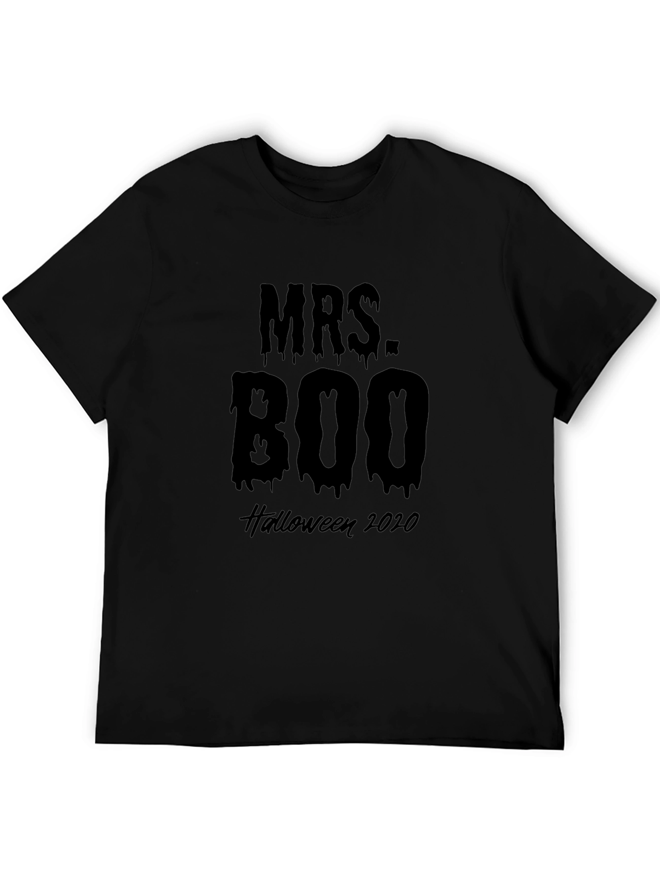 Camiseta Halloween Señora Boo 2020 Negro