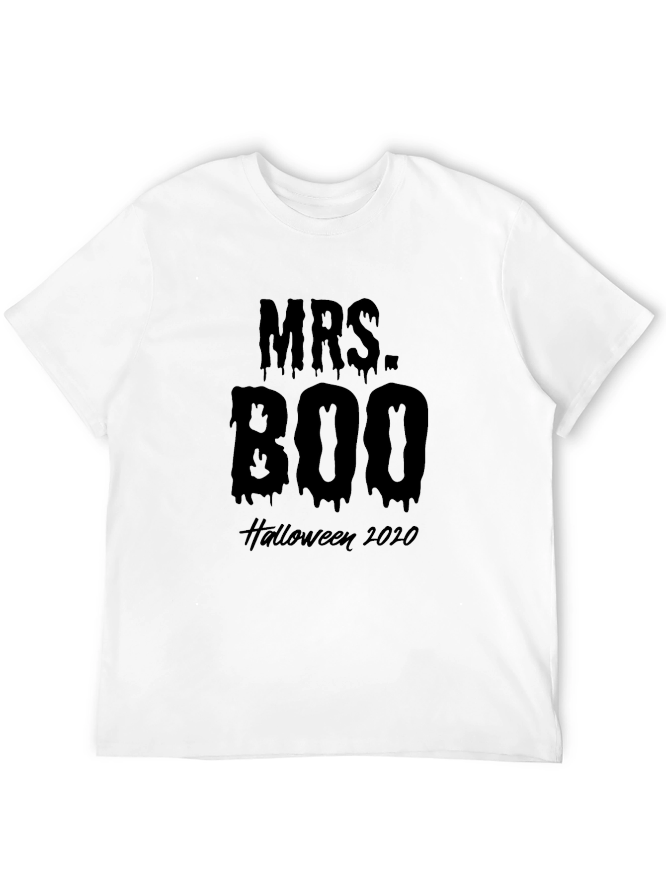 Camiseta Halloween Señora Boo 2020 Negro
