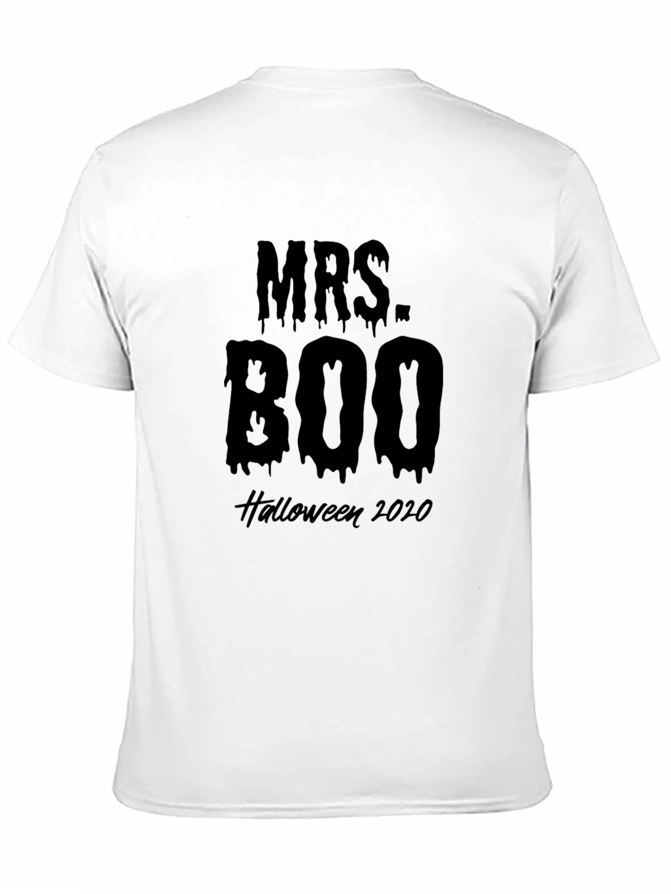 Camiseta Halloween Señora Boo 2020 Negro