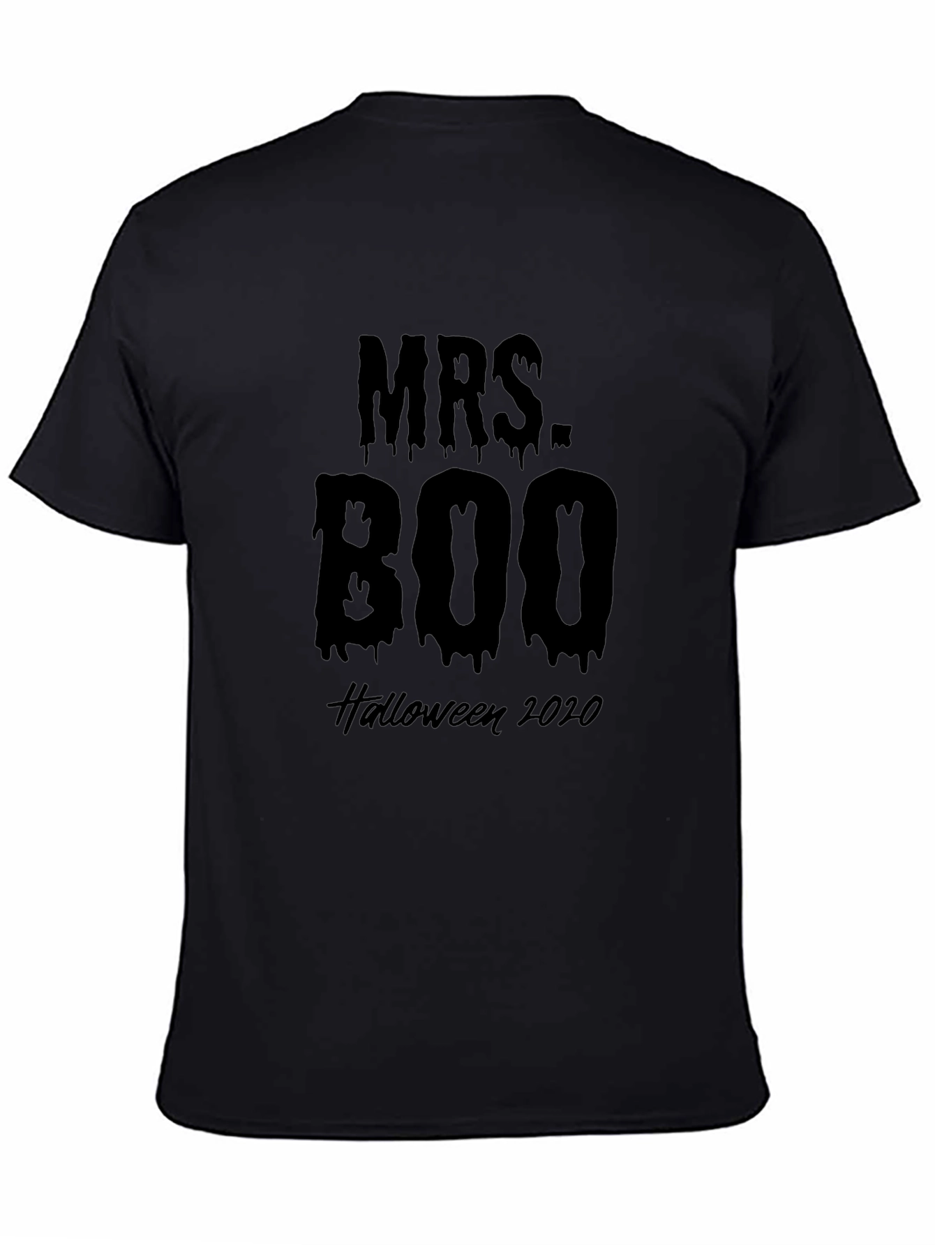 Camiseta Halloween Señora Boo 2020 Negro