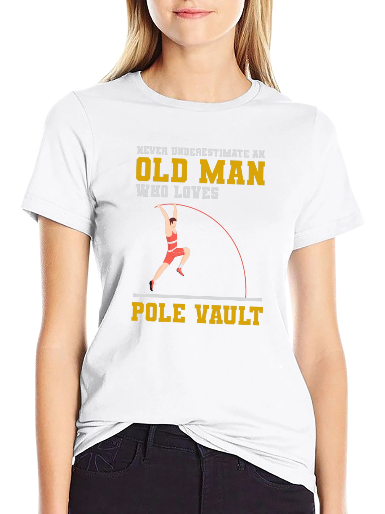 Camiseta Negra Old Man Pole Vault