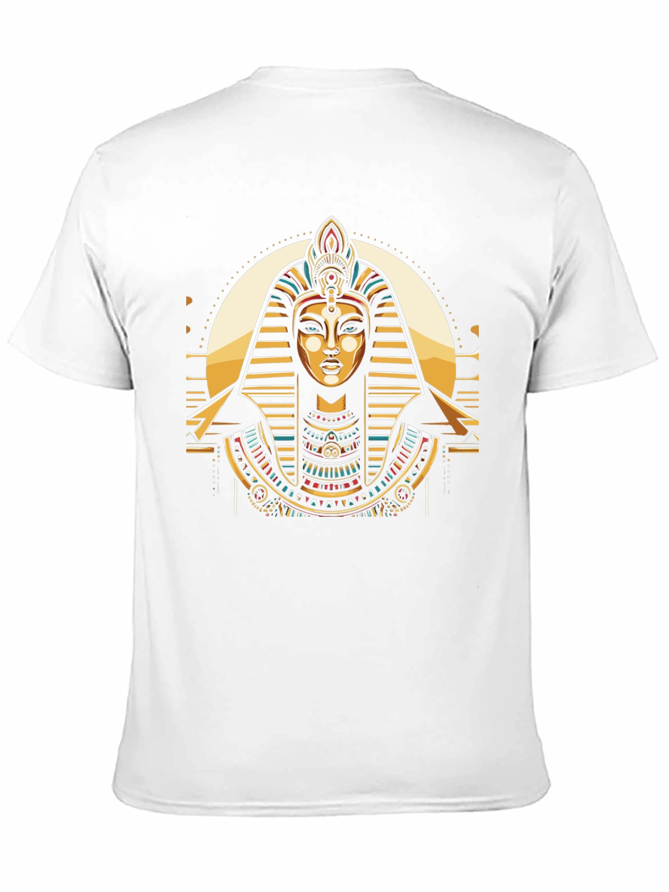 Camiseta Negra con Diseño Egipcio