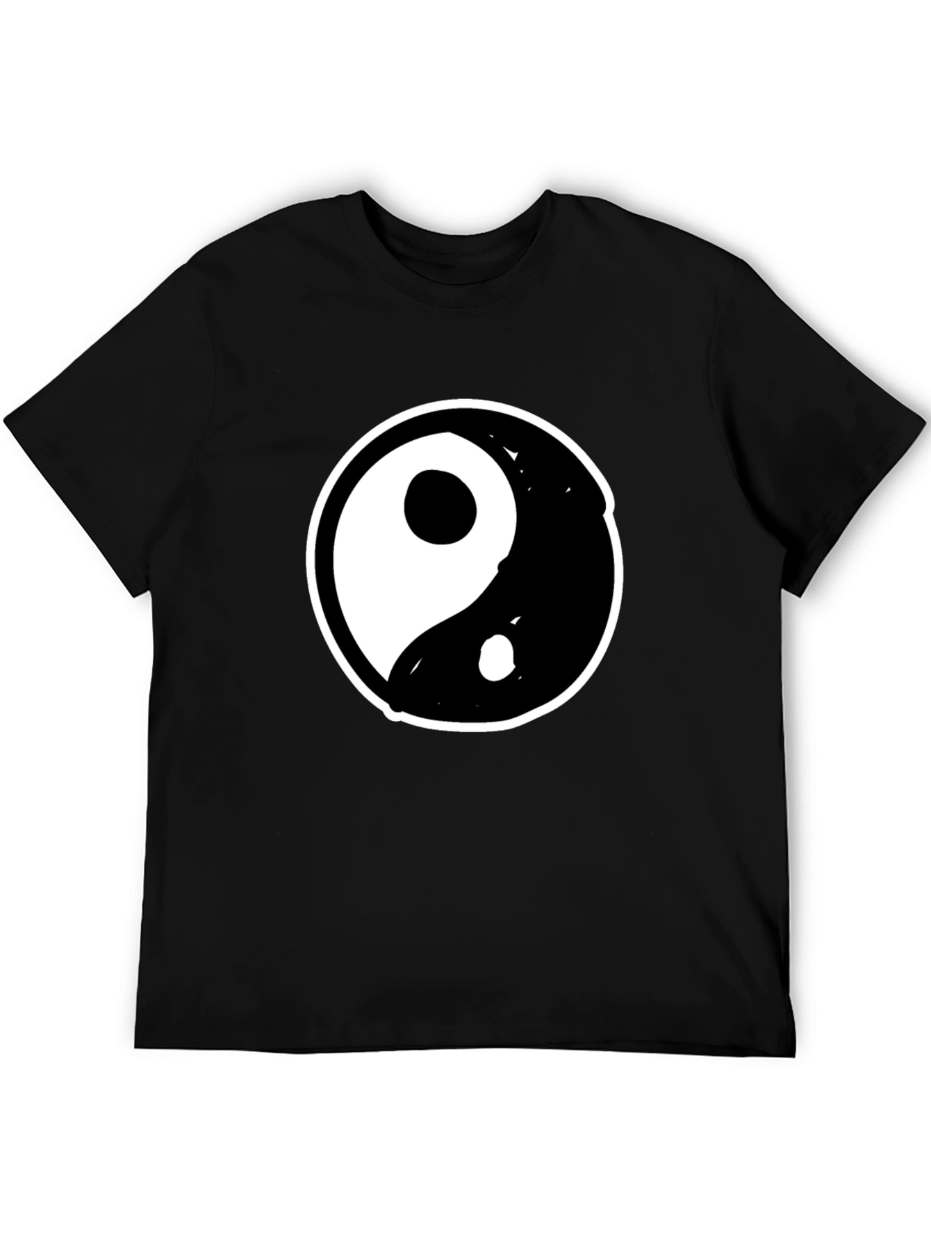 Camiseta Yin Yang Hombre - Diseño Casual Algodón