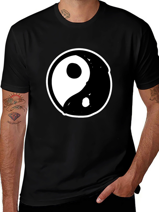 Camiseta Yin Yang Hombre - Diseño Casual Algodón