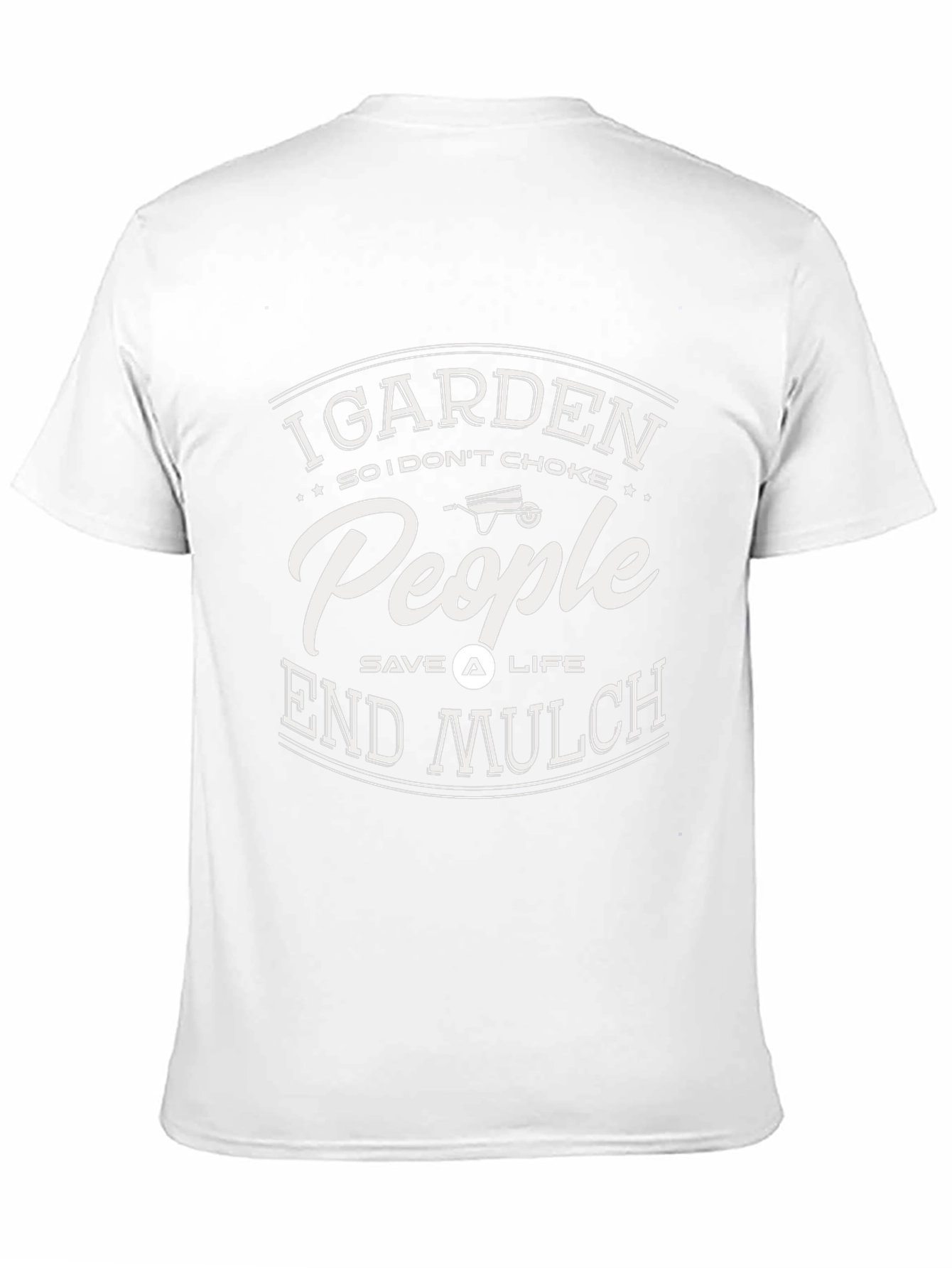 Camiseta Negra con Diseño de Jardinería