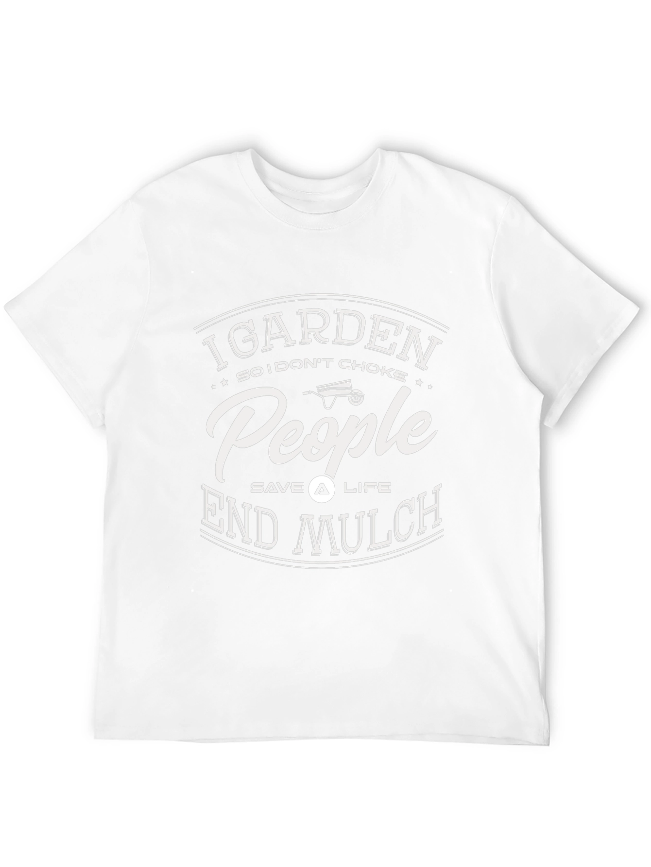 Camiseta Negra con Diseño de Jardinería