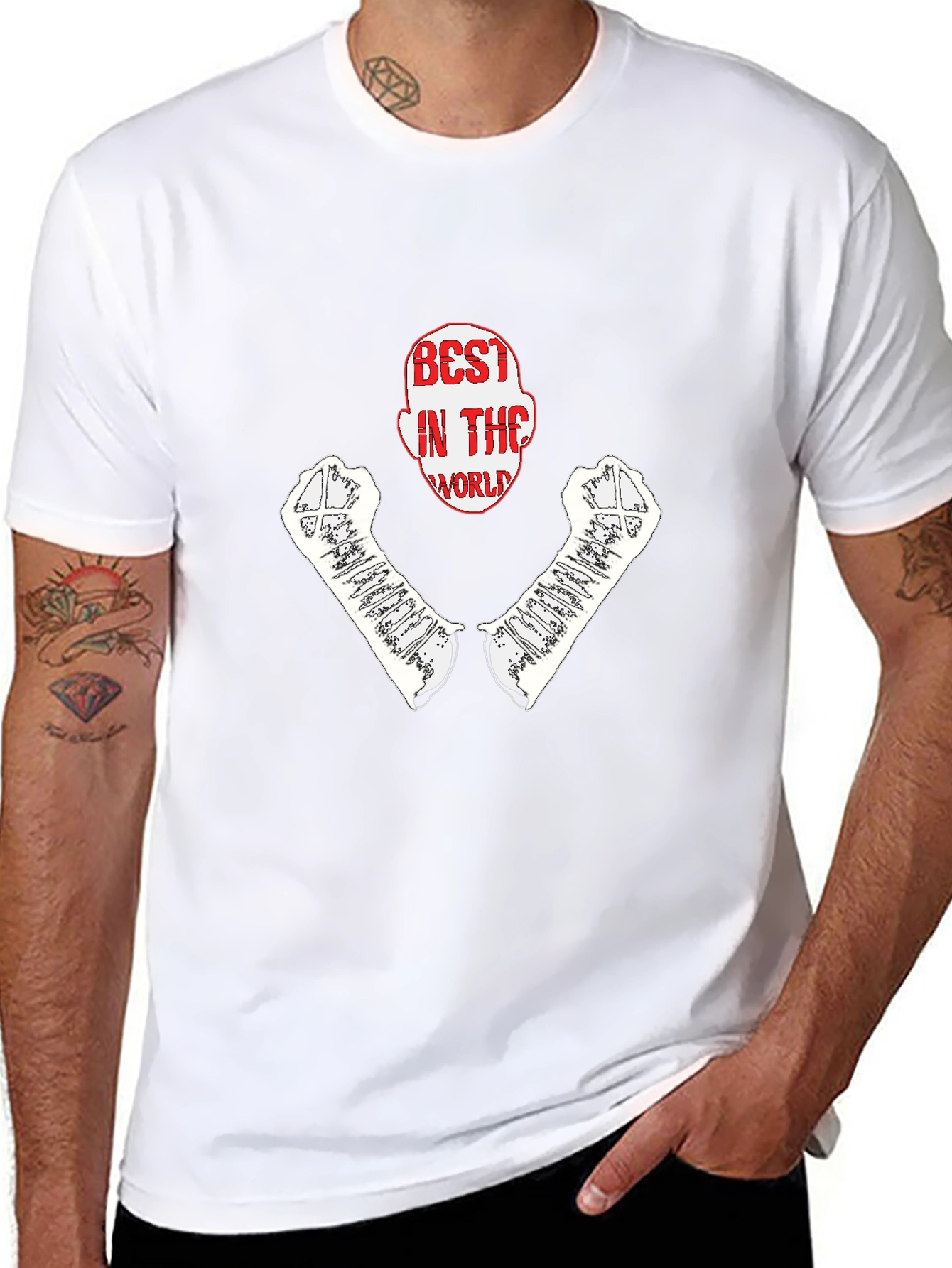 Camiseta Hombre Negra - Best in the World
