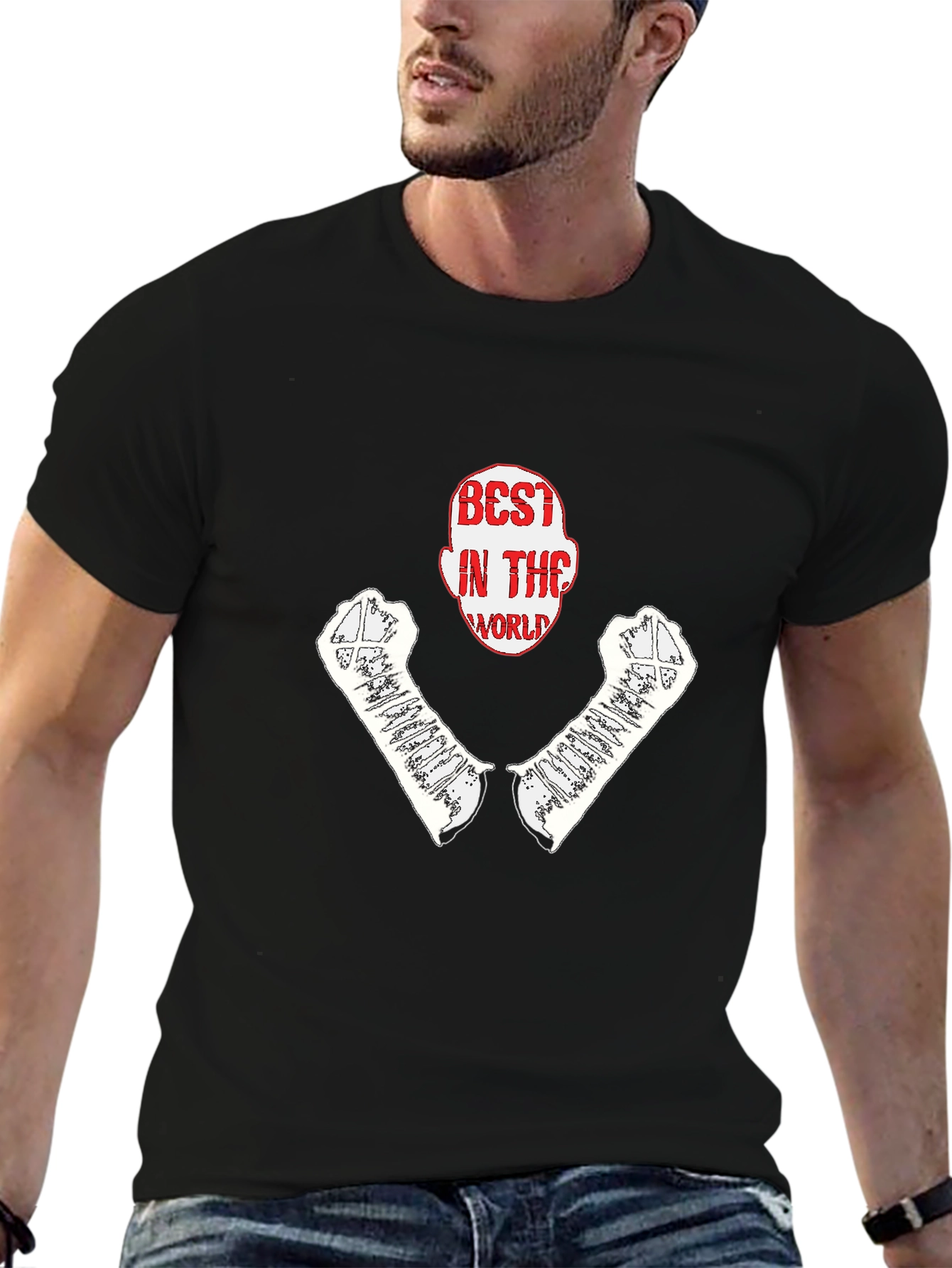 Camiseta Hombre Negra - Best in the World