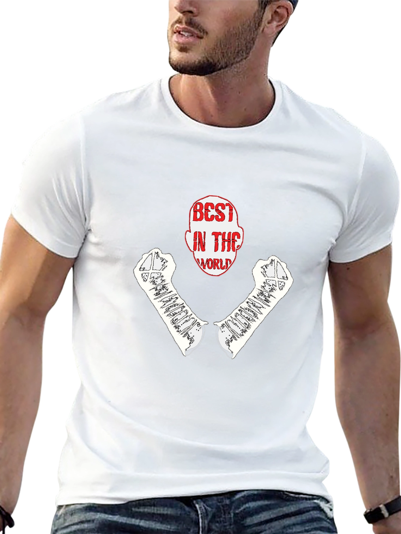 Camiseta Hombre Negra - Best in the World
