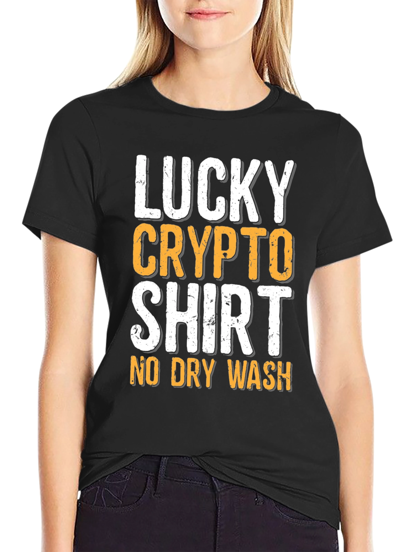 Camiseta Lucky Crypto - ¡Sin Lavado en Seco!