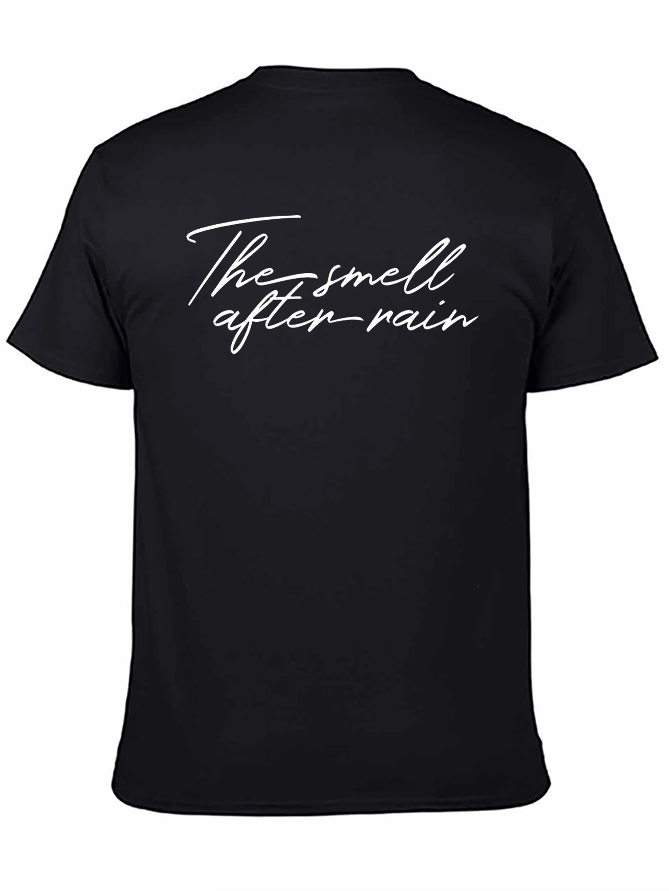 Camiseta Negra: El Olor Después de la Lluvia