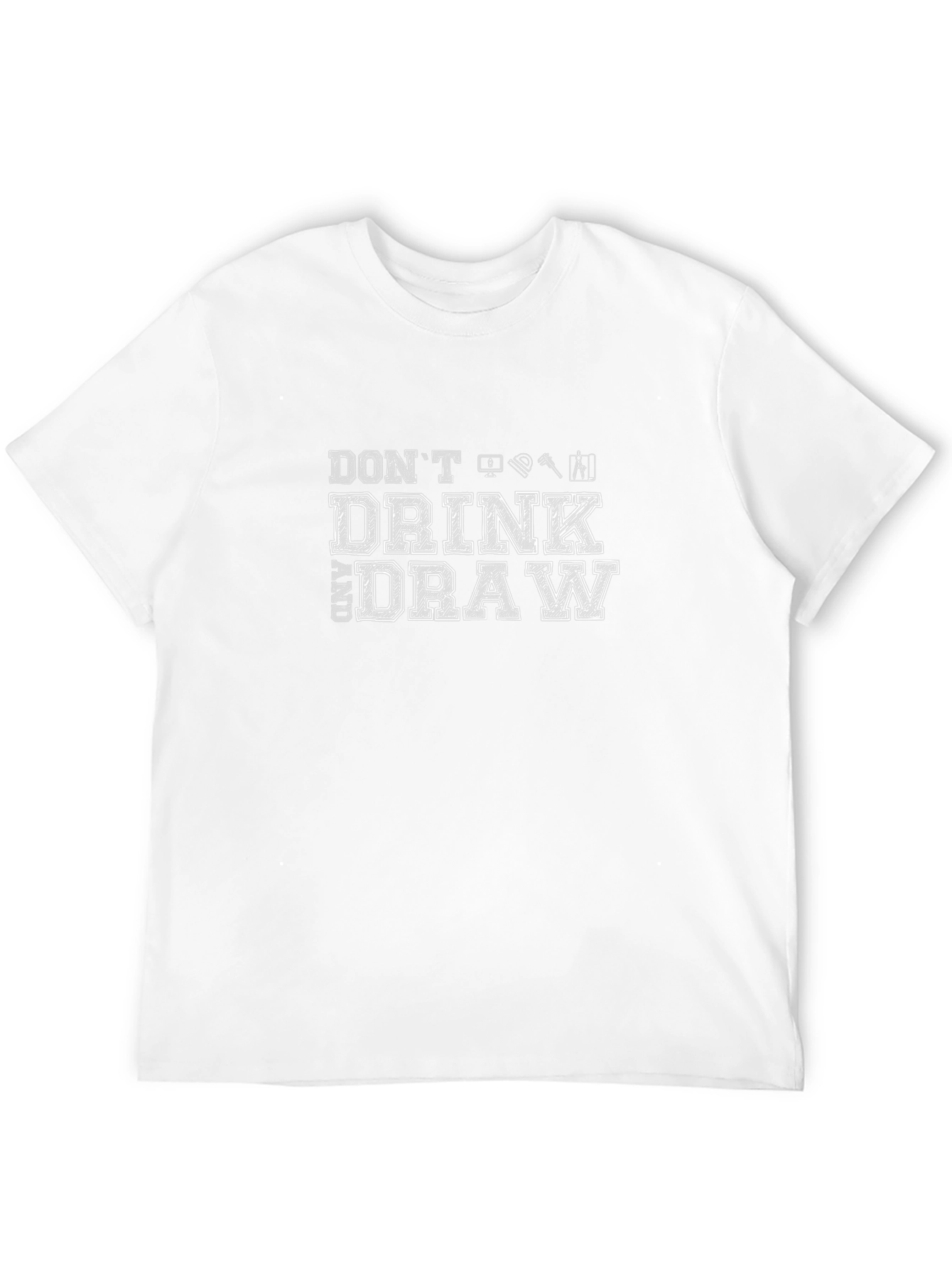 Camiseta Negra Dont Drink and Draw para Artistas