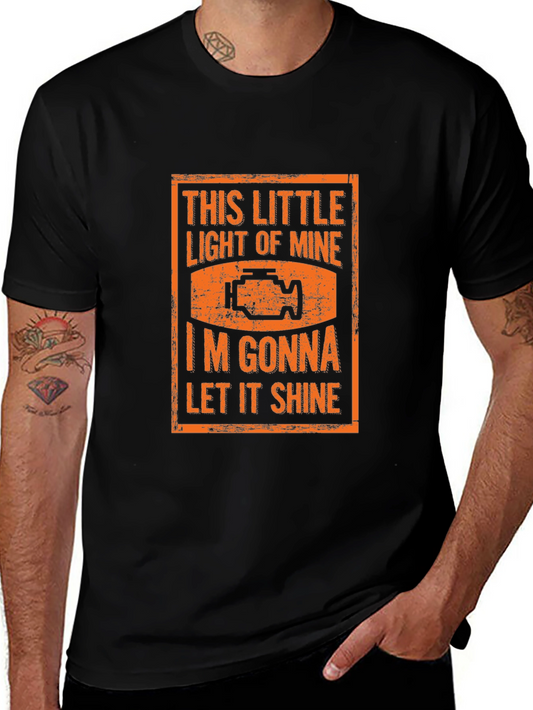 Camiseta Negra Check Engine Divertida