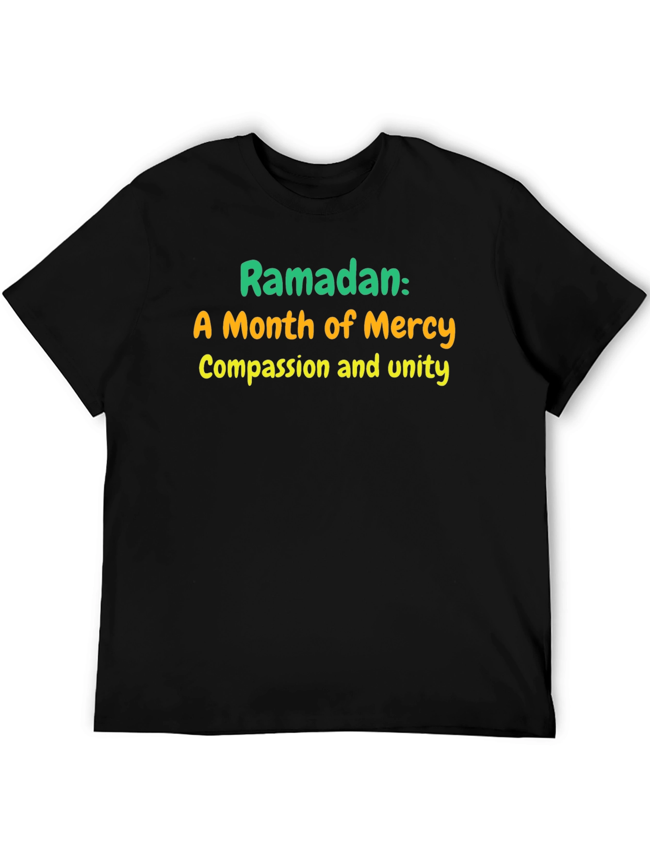 Camiseta Negra: Ramadán Mes de Misericordia