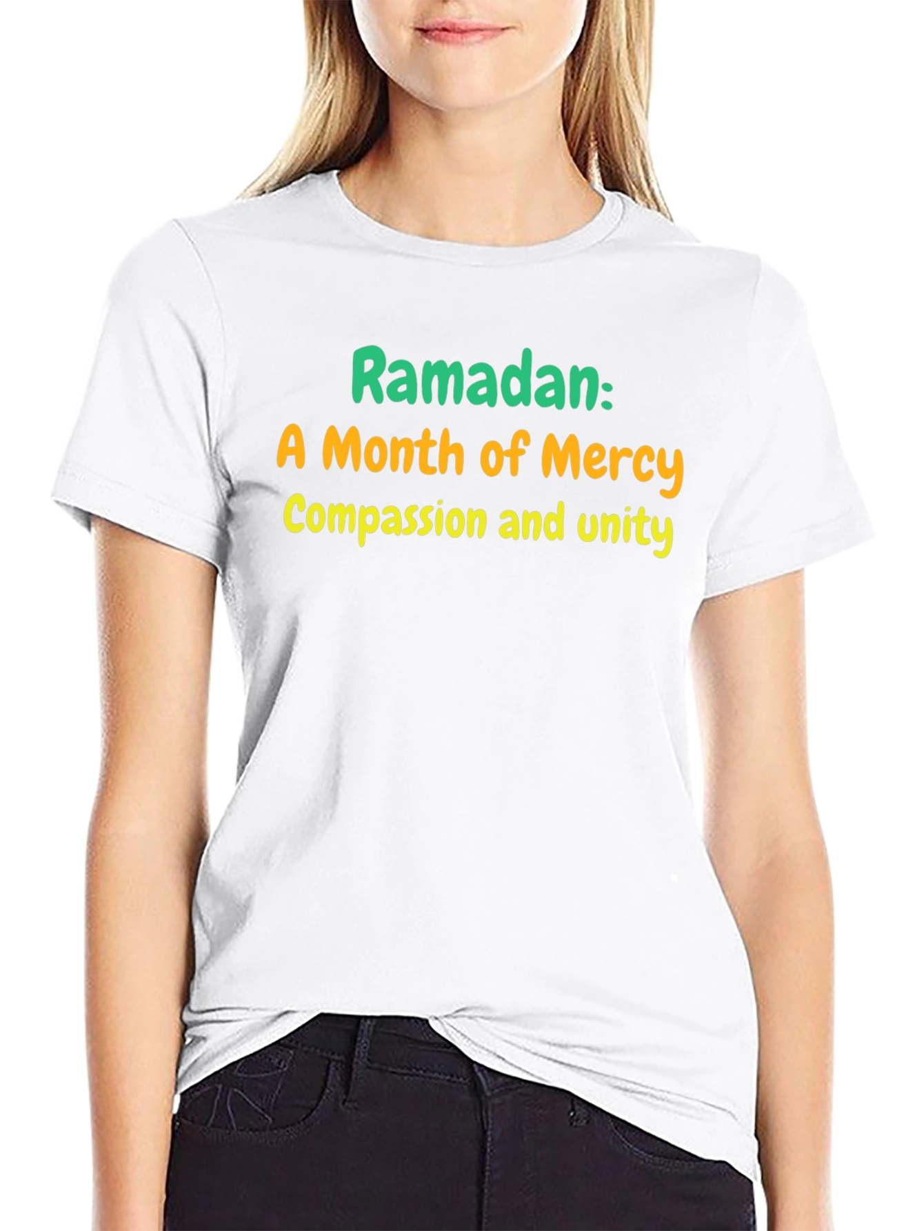 Camiseta Negra: Ramadán Mes de Misericordia